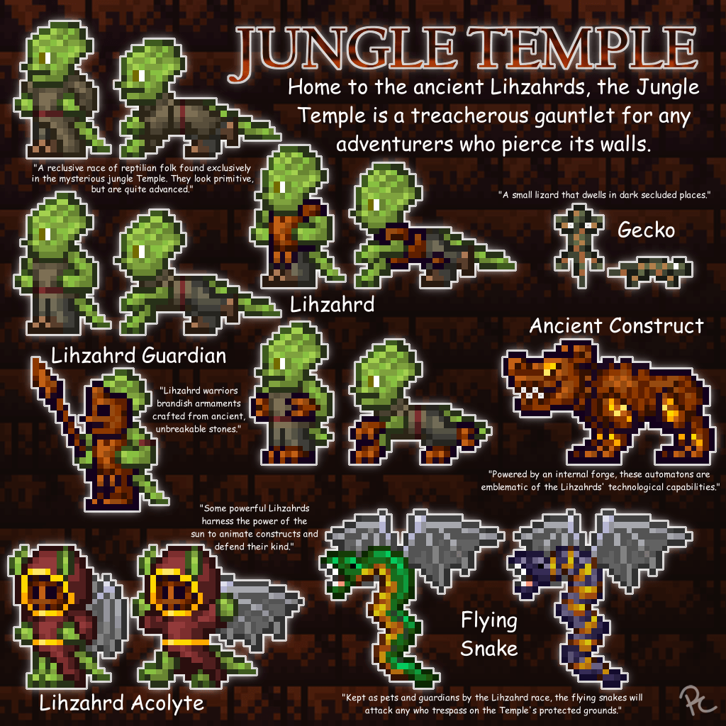 Some new stuff for the Jungle Temple ^^ [OC] r/Terraria