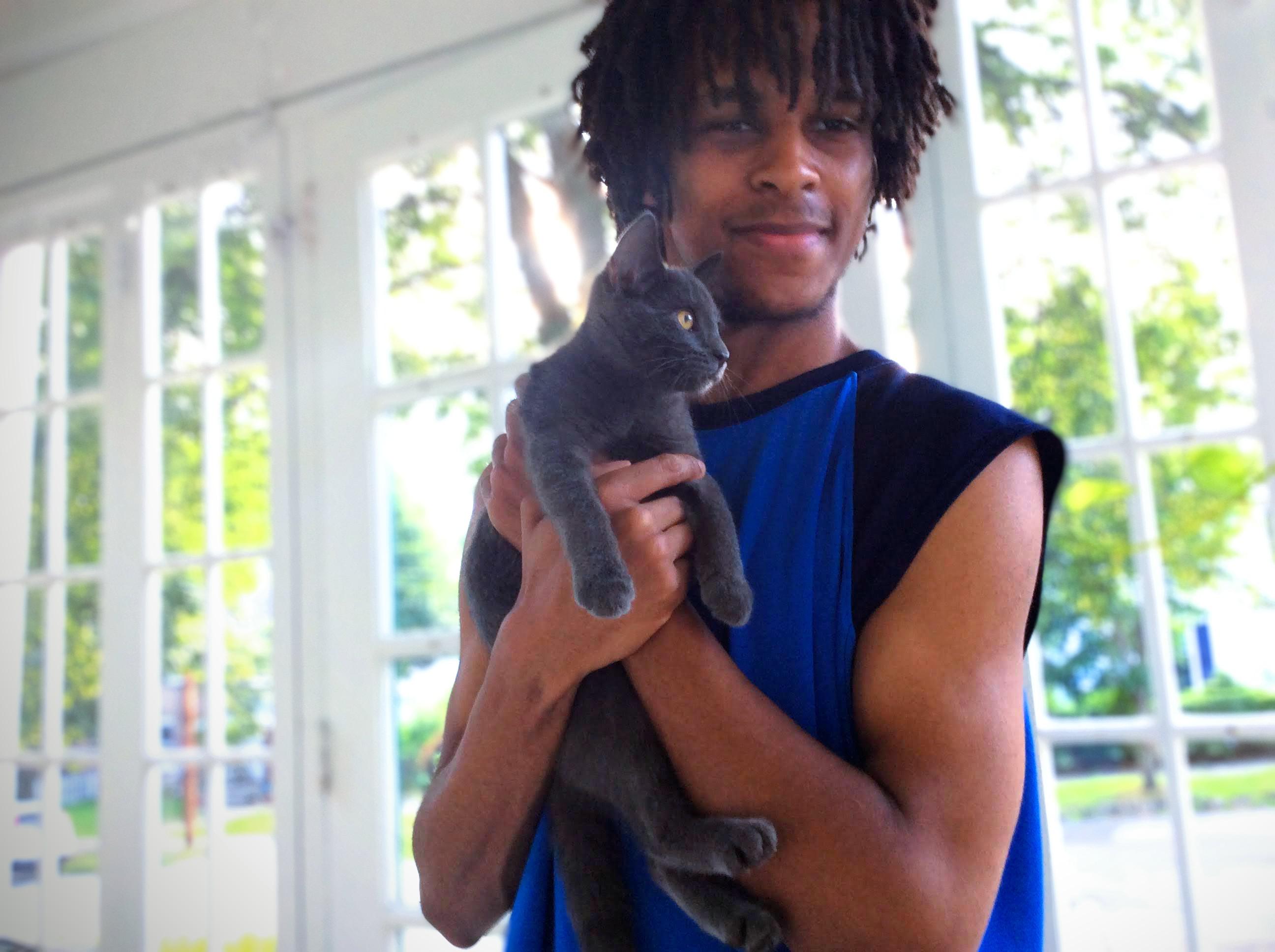 This kitten followed me home like 8 blocks and then after that, she