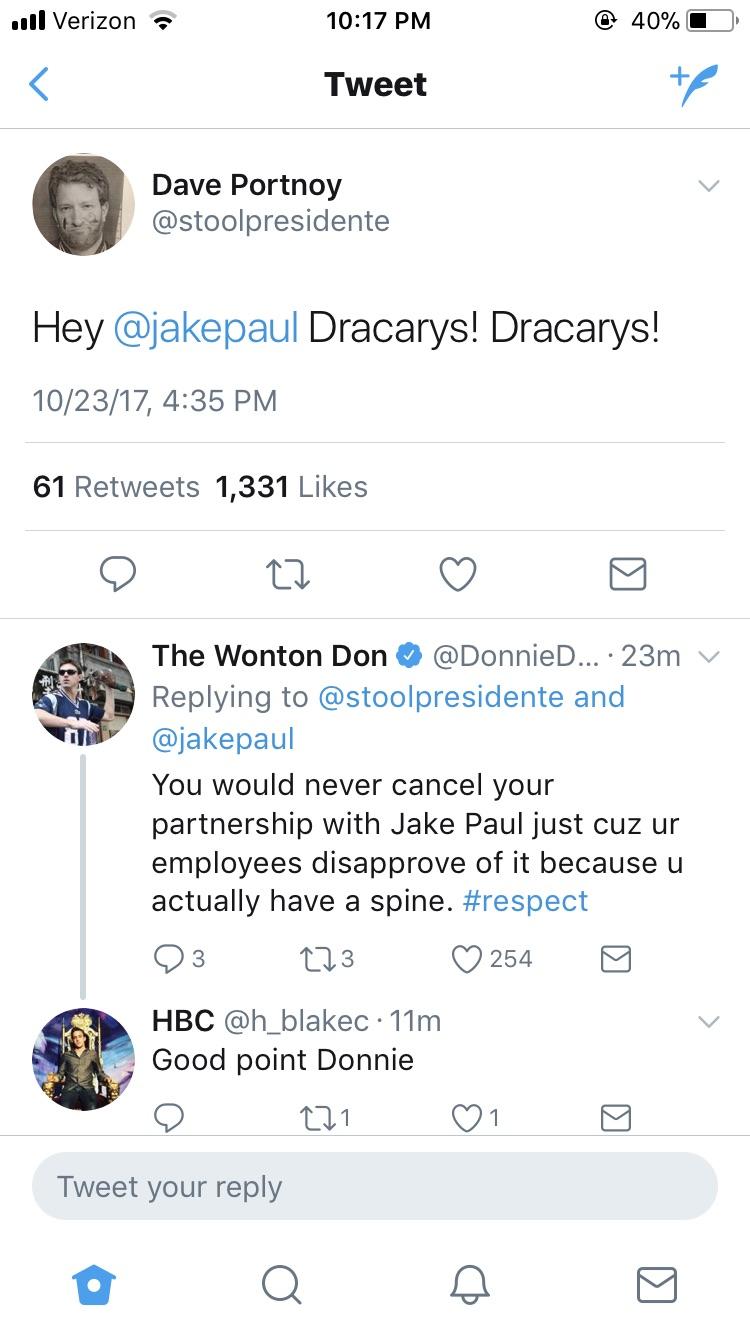 The Wonton Don coming in hot r/barstoolsports