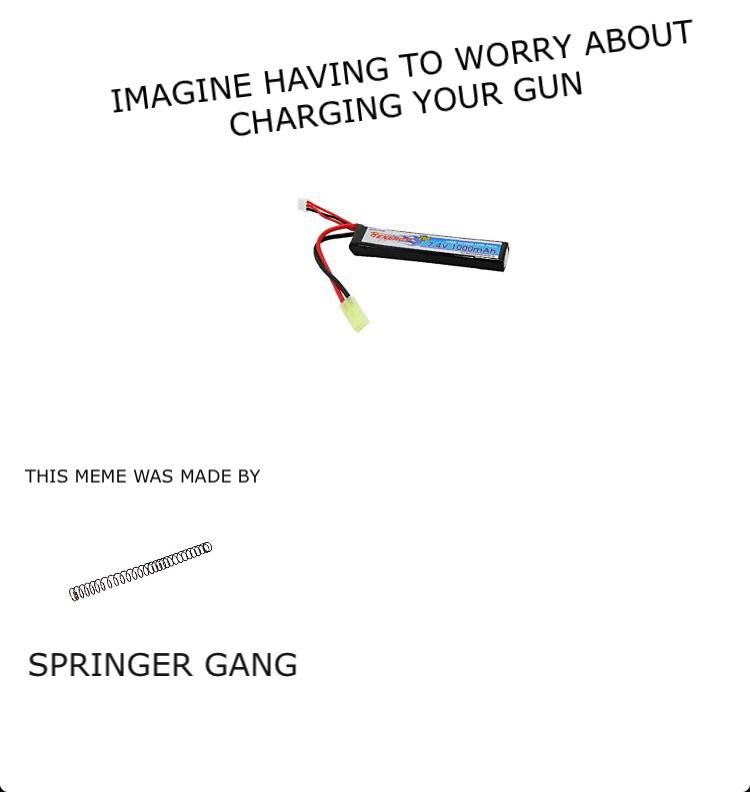 AEG stands for Airsoft Electric Gay r/airsoftcirclejerk