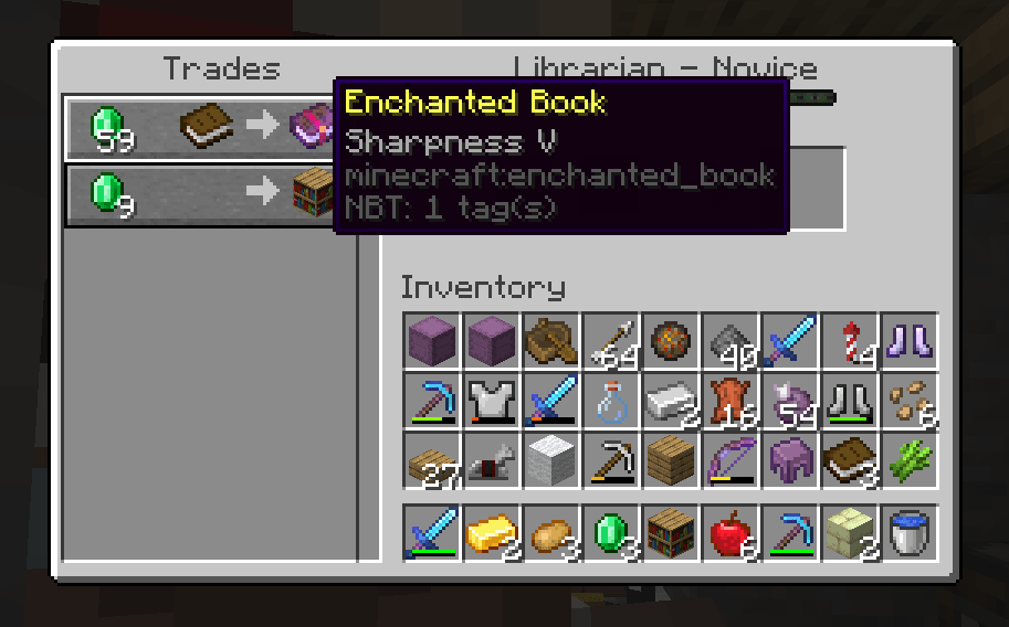 I got a sharpness V book on my second ever time restarting a villager