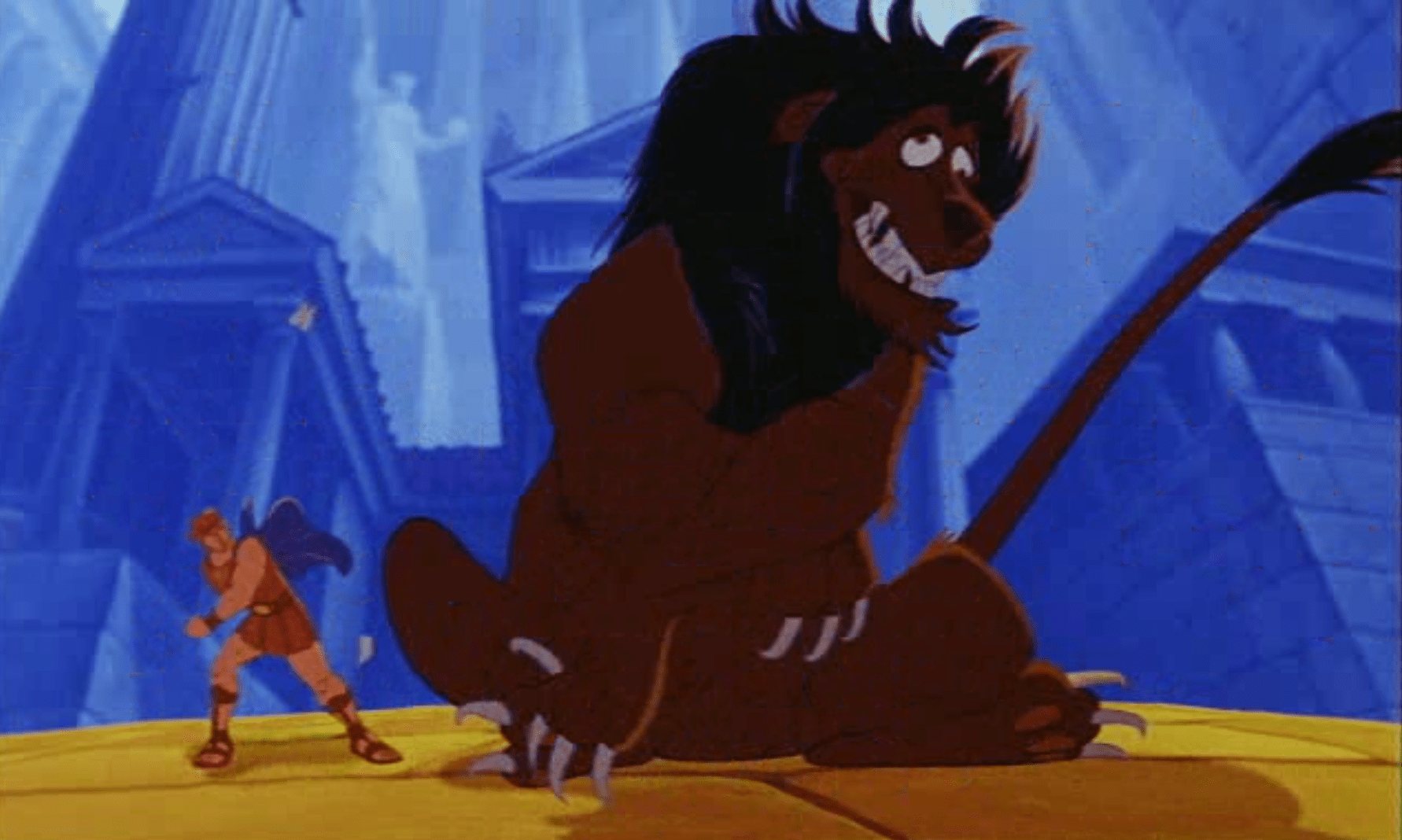 While watching Hercules 1997 i noticed one of the enemies he defeats