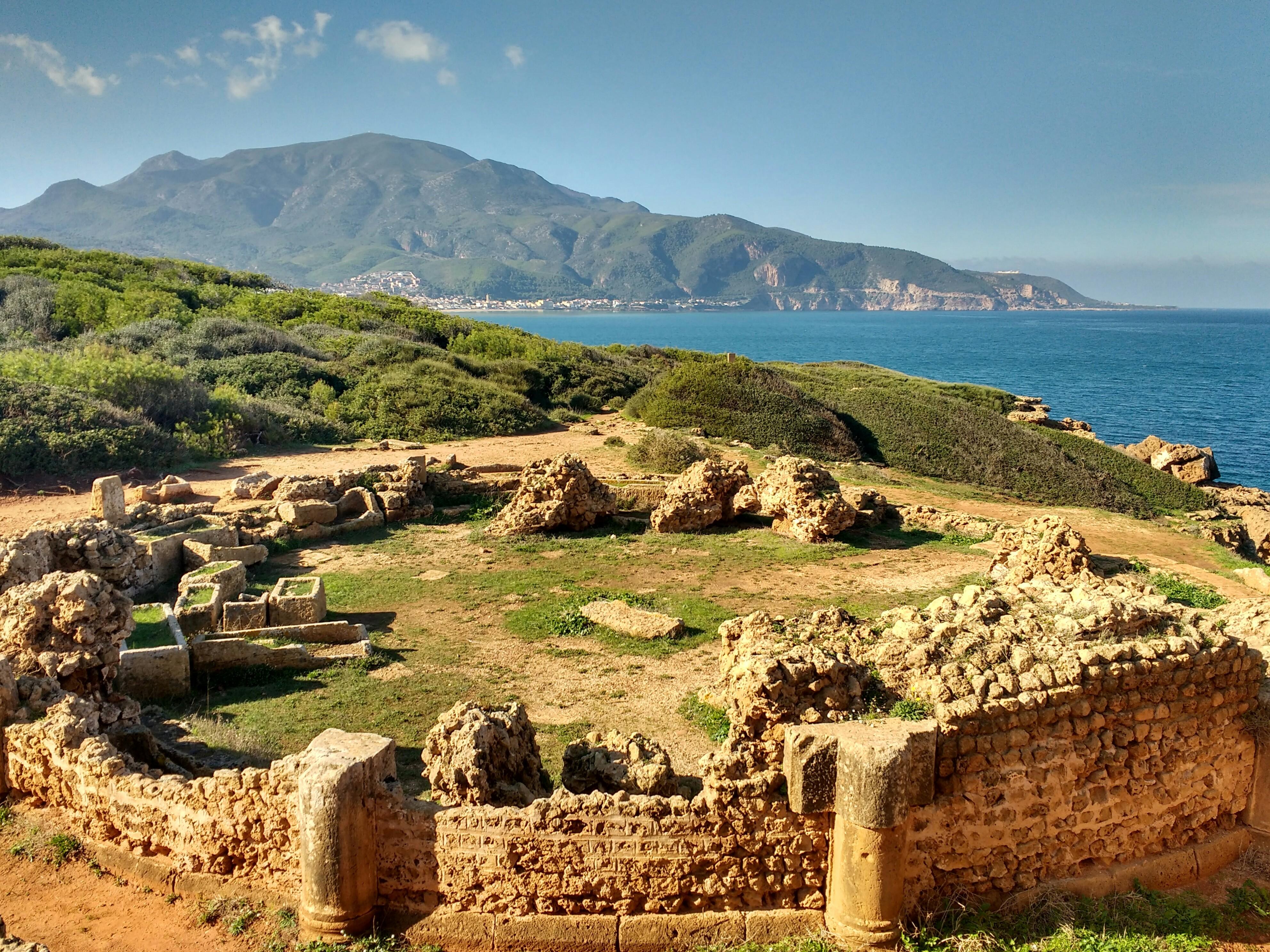 Roman ruins overlooking the sea in Tipaza, Algeria (OC) r/pics