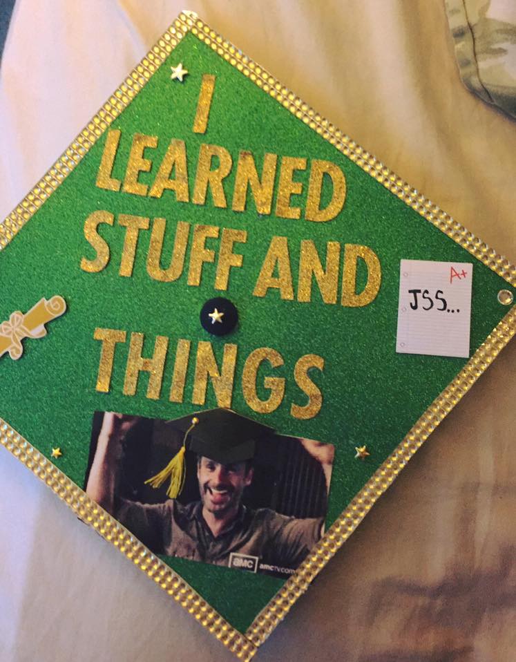 My graduation cap from Undergrad showed up in my FB Memories this