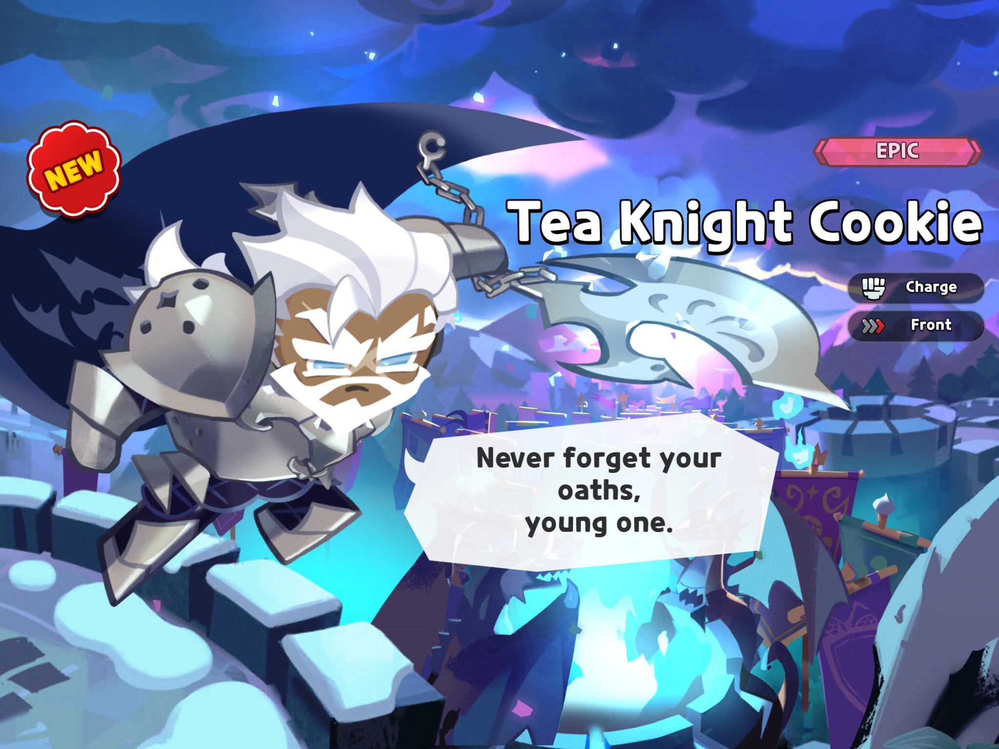 I got a Tea knight Cookie 🍪 CookierunKingdom