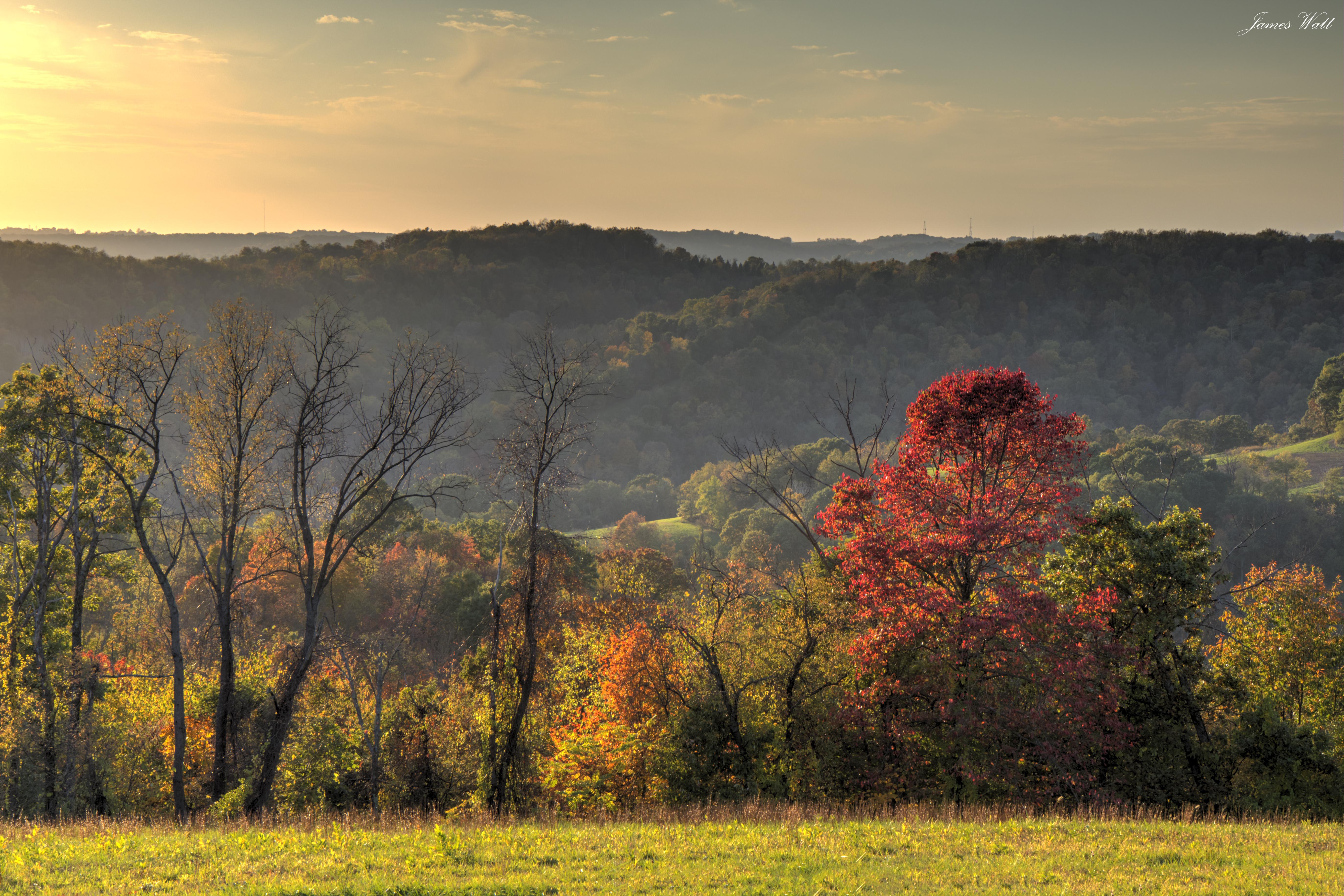 The rolling hills of Western Pennsylvania. Taken a couple hours ago