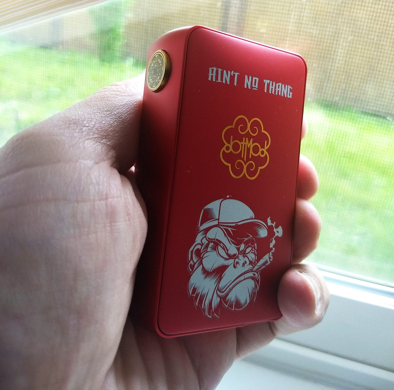 This was the second custom engraved vape I bought... DotSquonk. Really