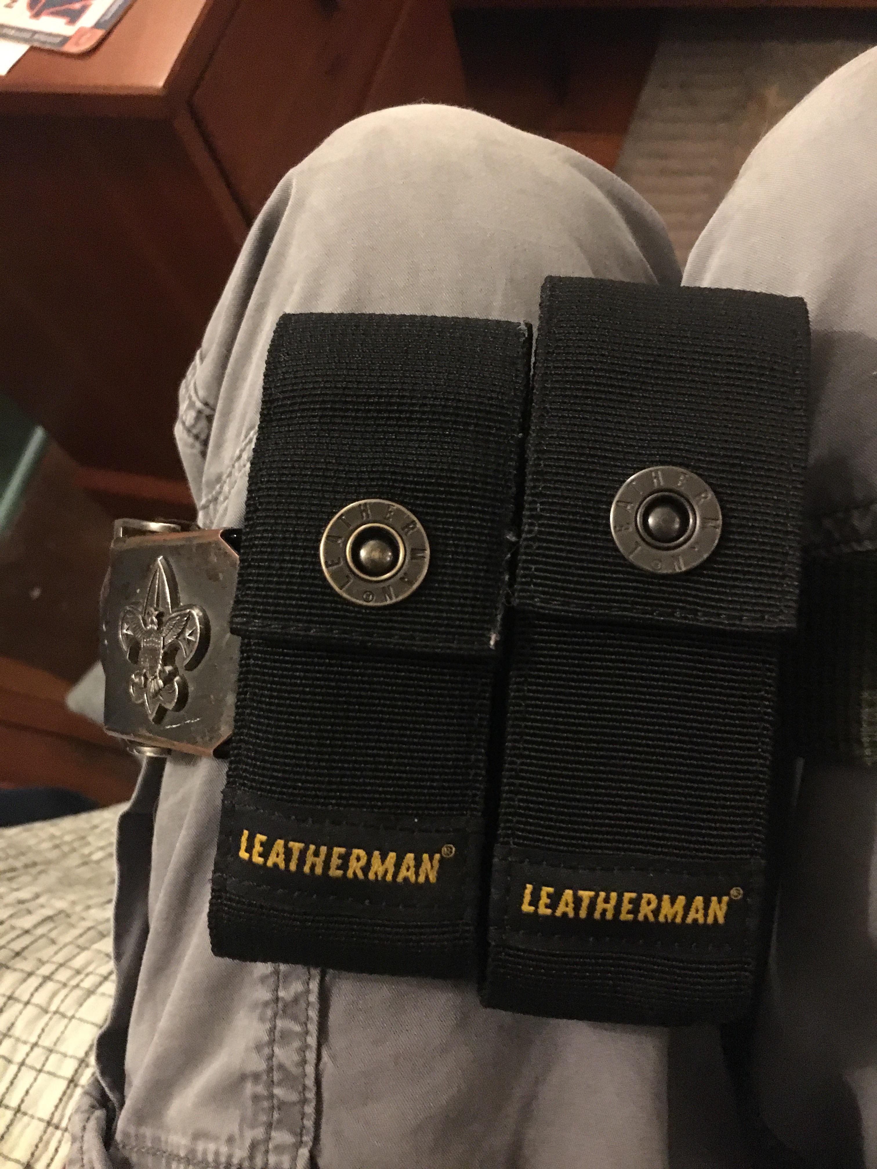 My two leathermans on my scout belt r/Leatherman