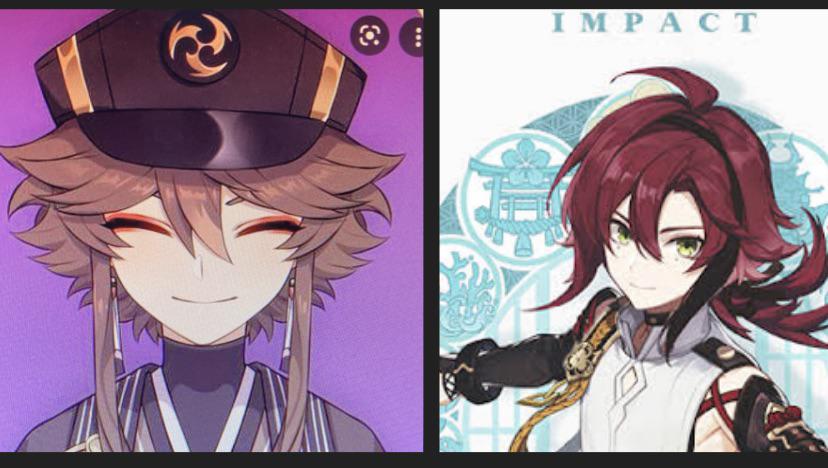 A side by side of Heizou’s leaked vs finalized (?) design : Genshin