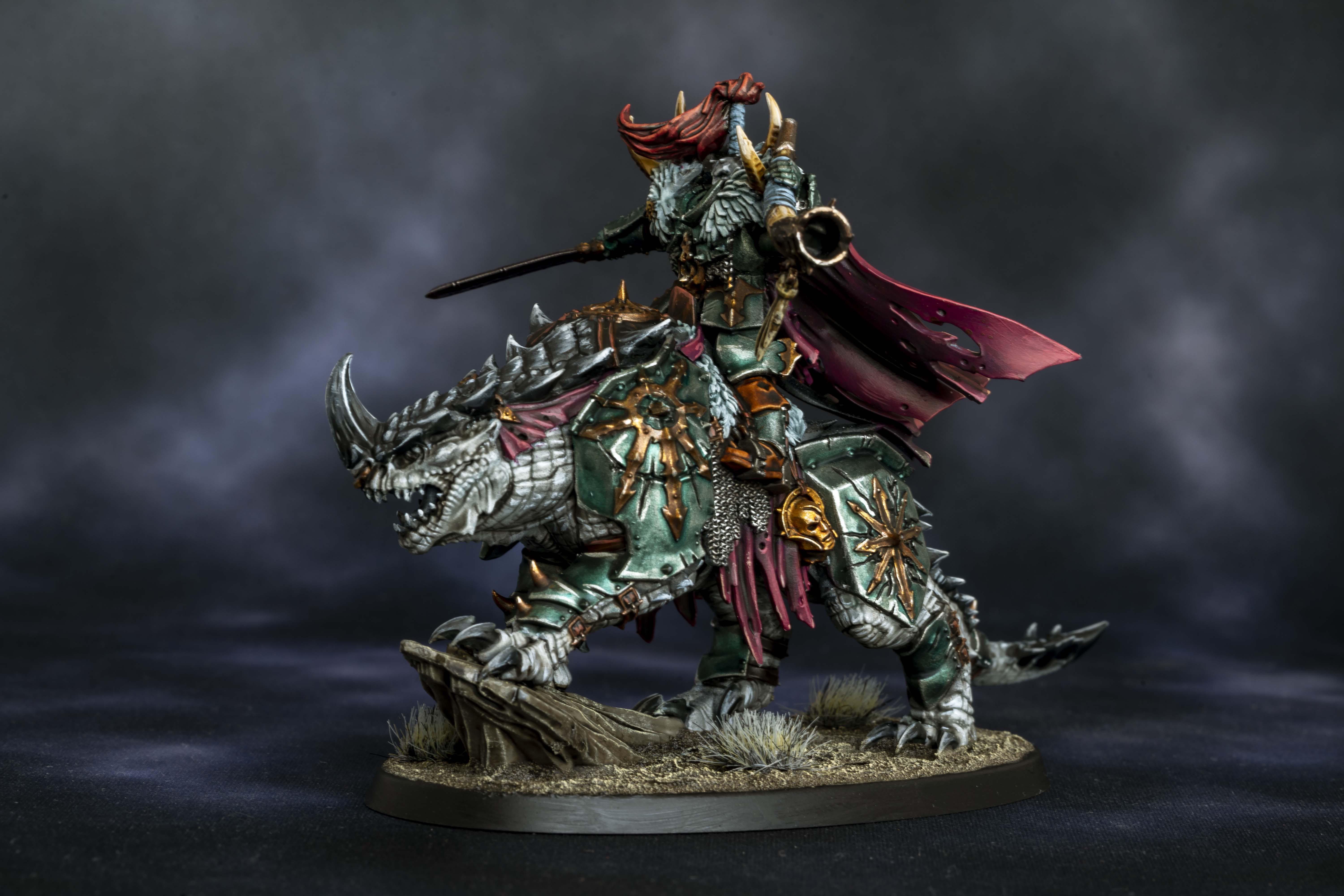 Finished a Chaos Lord on Karkadrak Warhammer