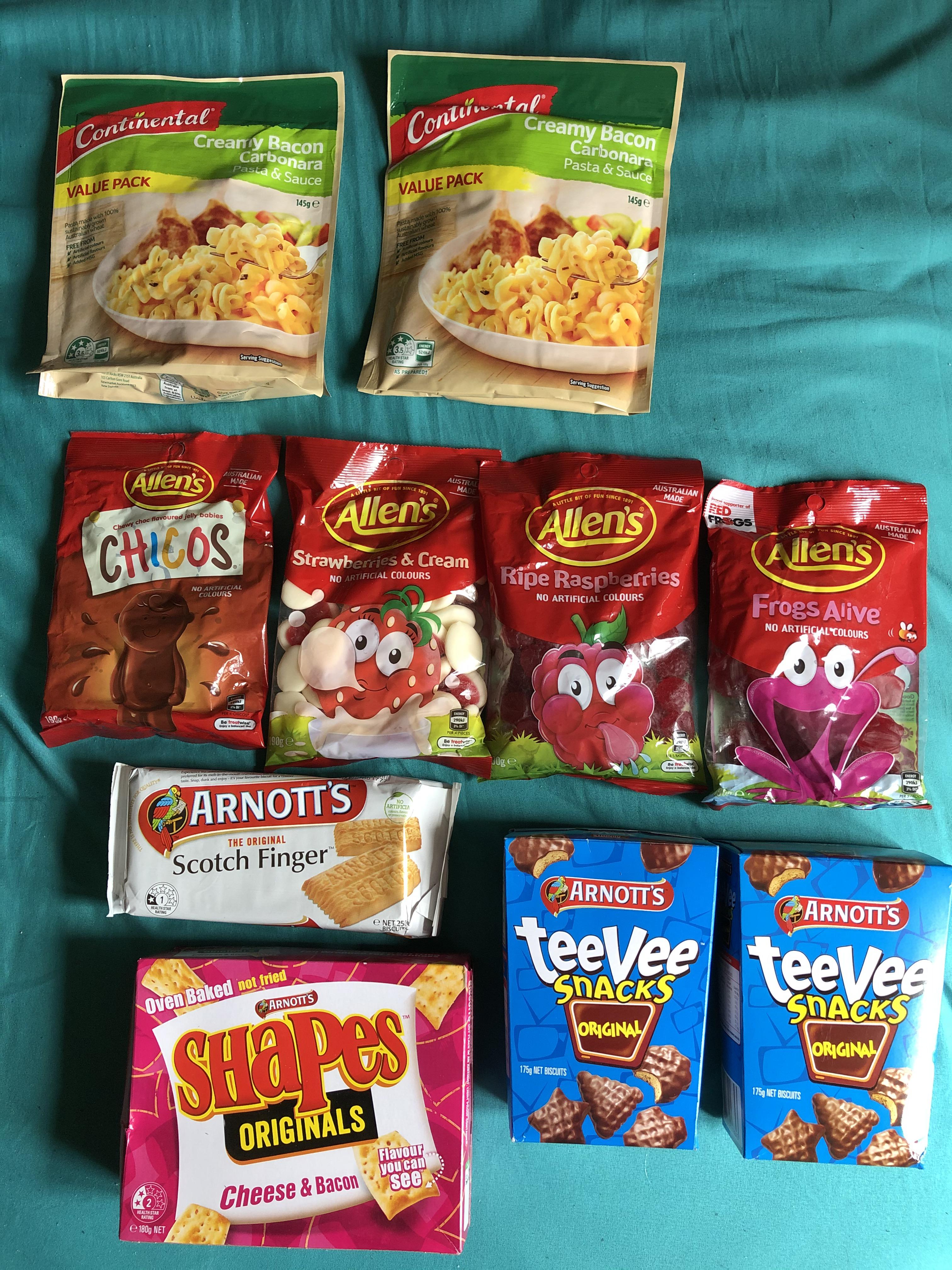 I moved to London and mum sent me a much needed Aussie care package