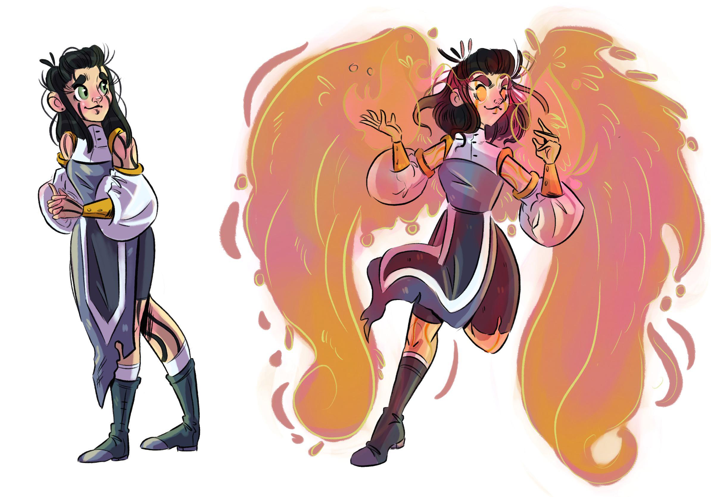 [Art] DnD commission of Rime, a scourge aasimar! (By me) r/DnD