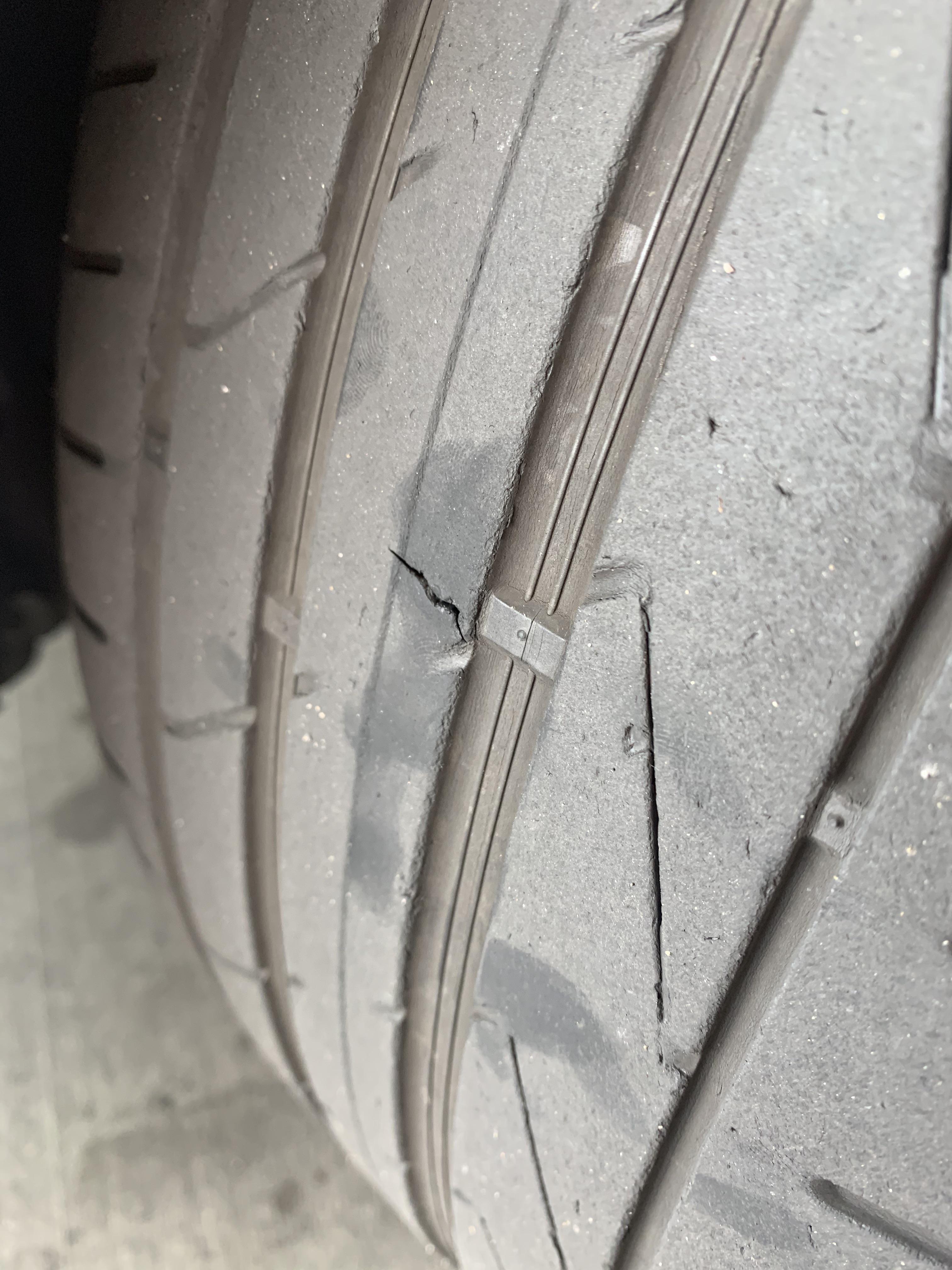 Noticed this crack in my front driver side tire while inspecting before