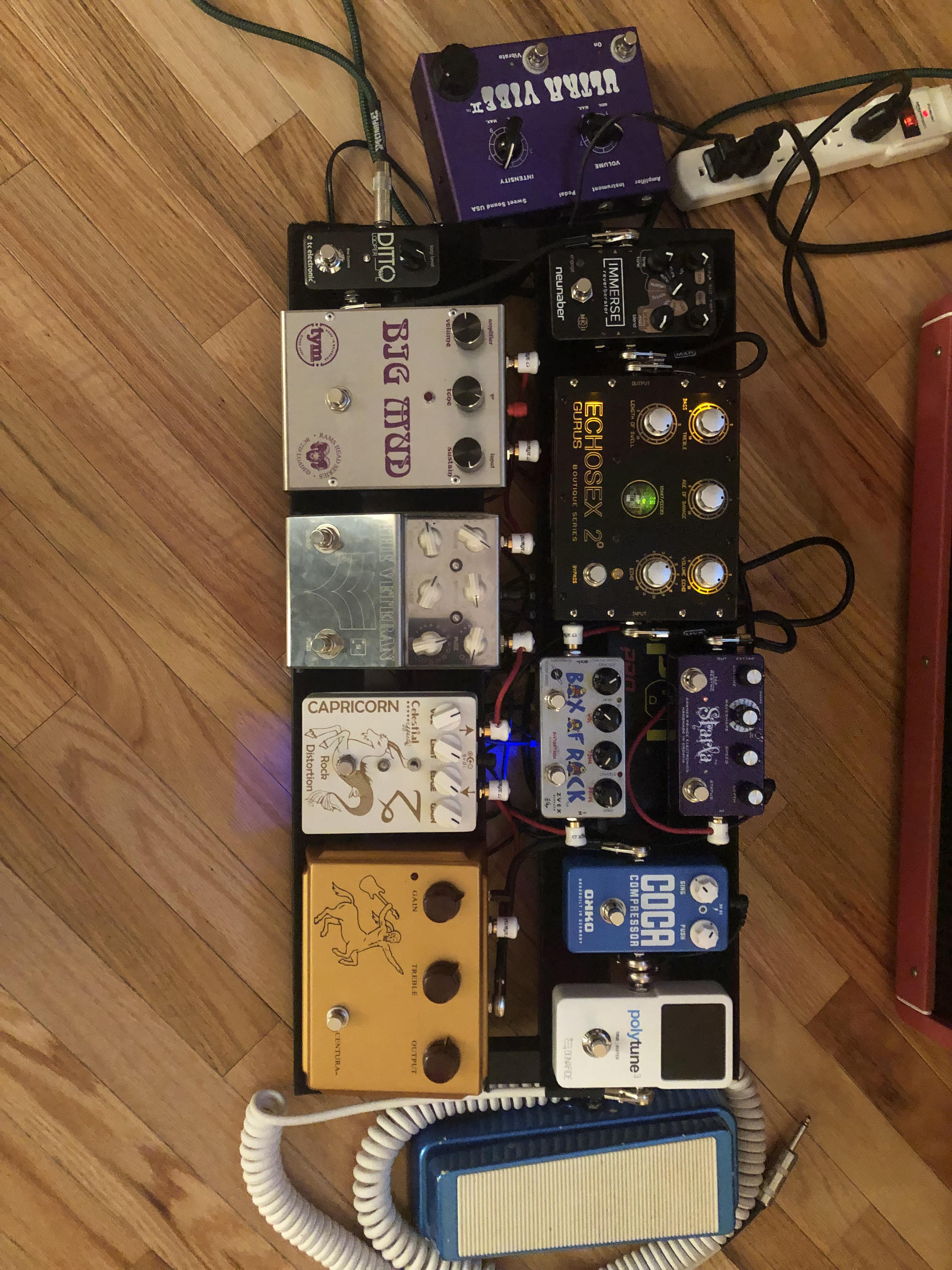 Finally updated my pedalboard signal chain guitarpedals
