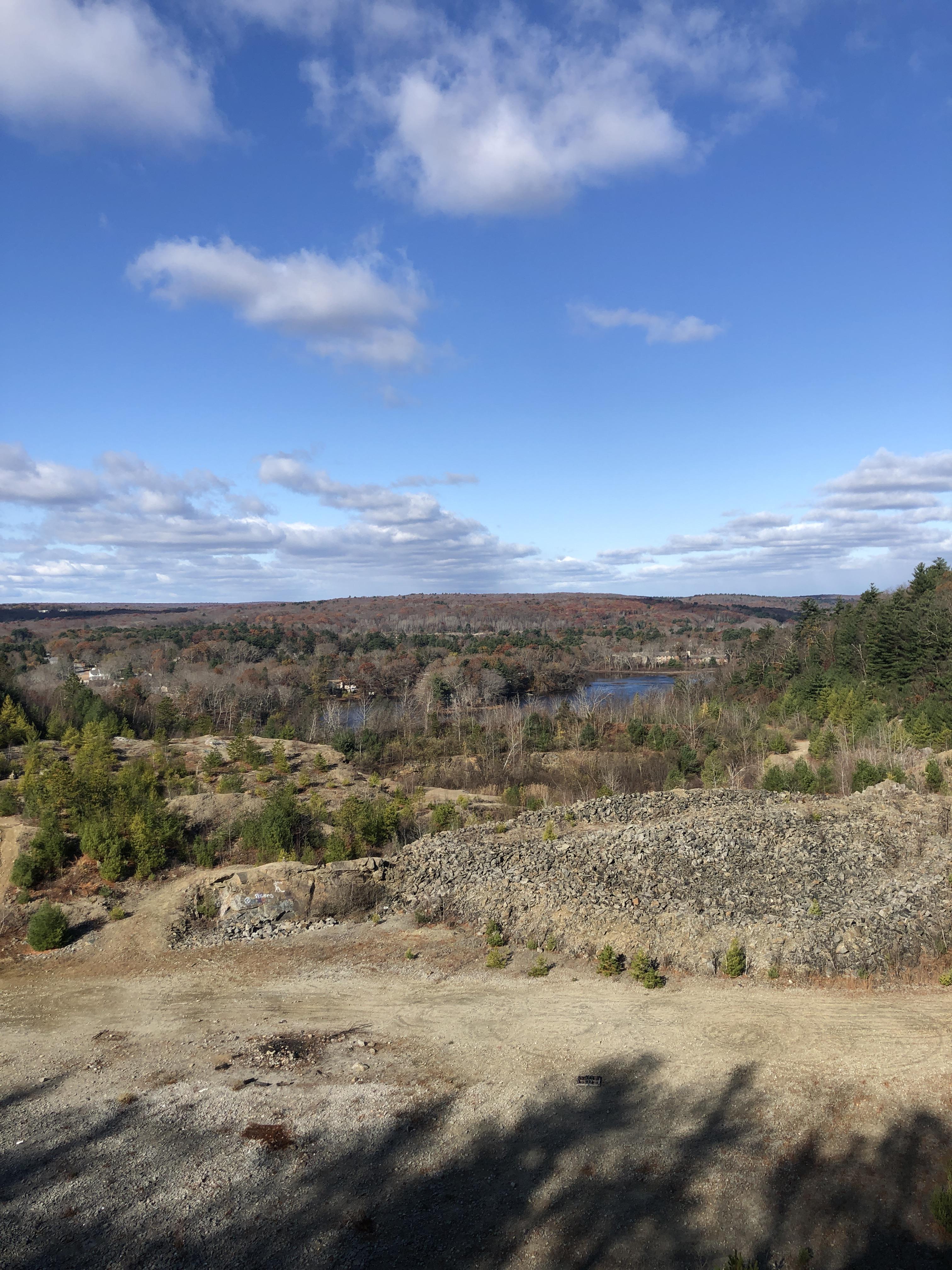 Photo from the top of the Smithfield Quarry r/RhodeIsland