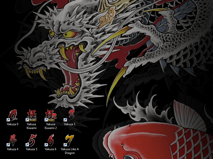 New Yakuza Icons and Wallpaper for the new Remastered Collection