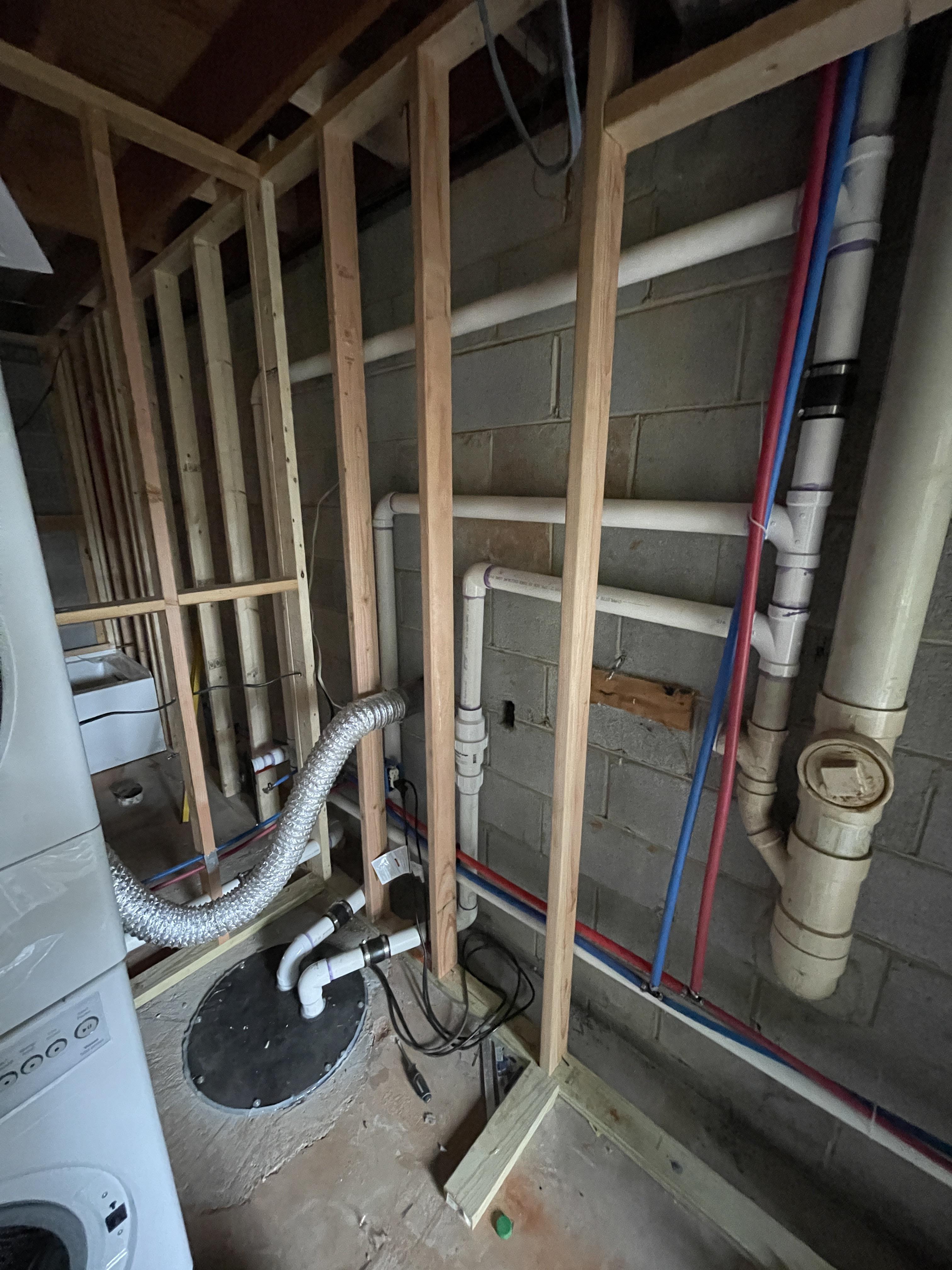 Smell in basement after sewage pump install. Will smell stop when job is complete? r/Plumbing