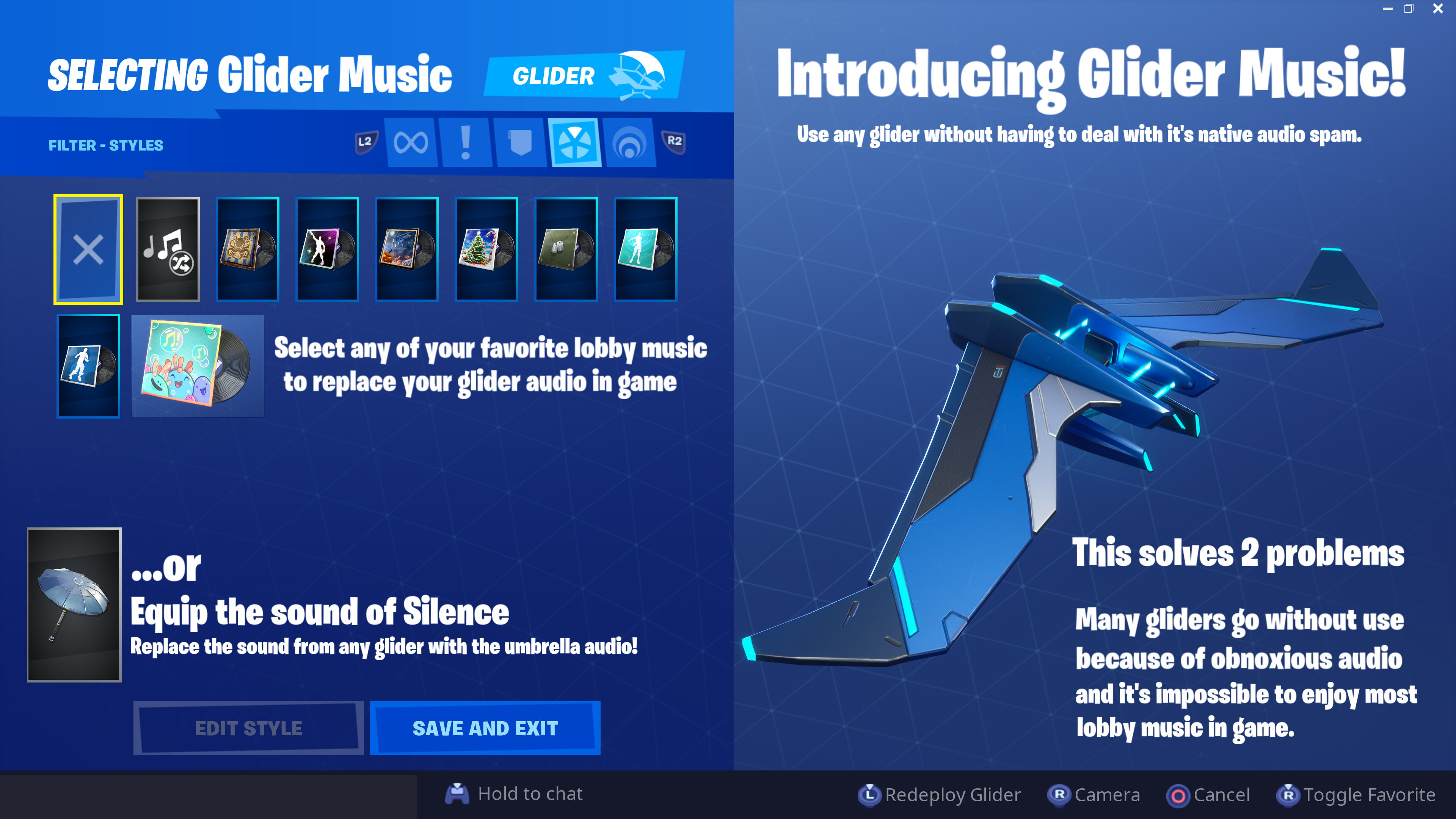 Glider Music Concept. r/FortNiteBR