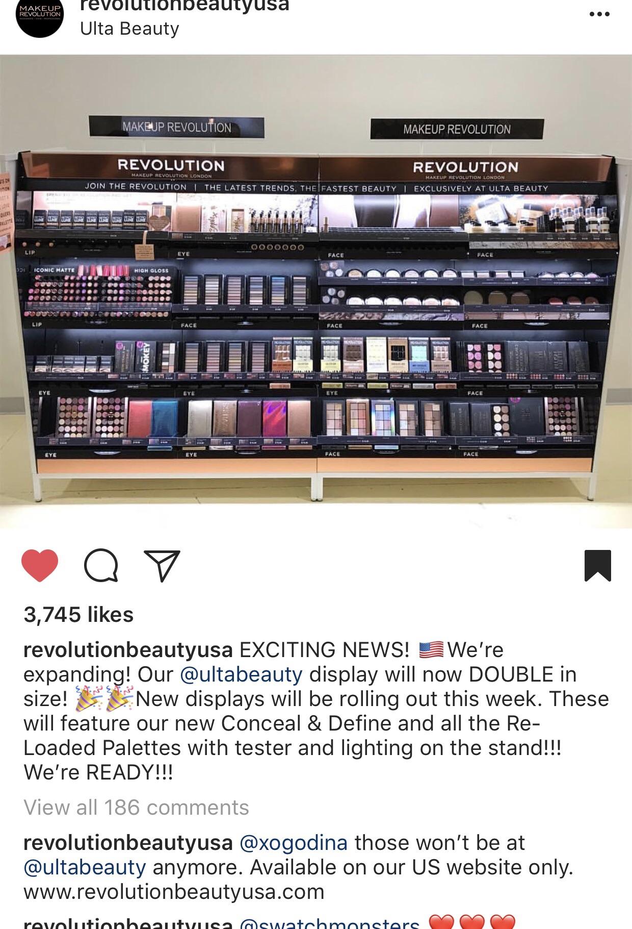 Makeup Revolution is expanding its Ulta store displays! r/MakeupAddiction