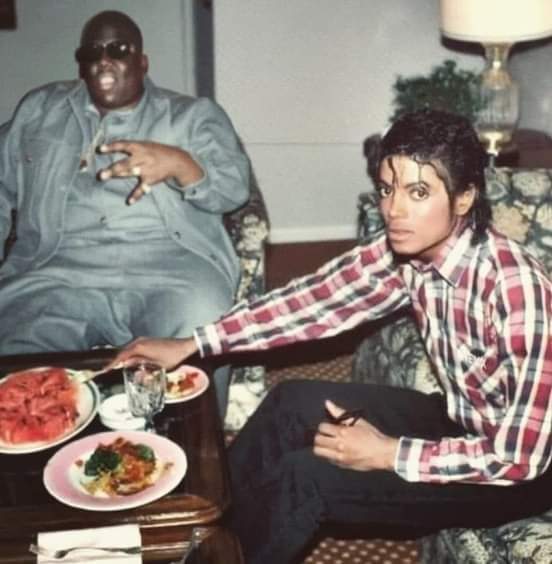 The Notorious B.I.G. & Michael Jackson 🔥 r/pics
