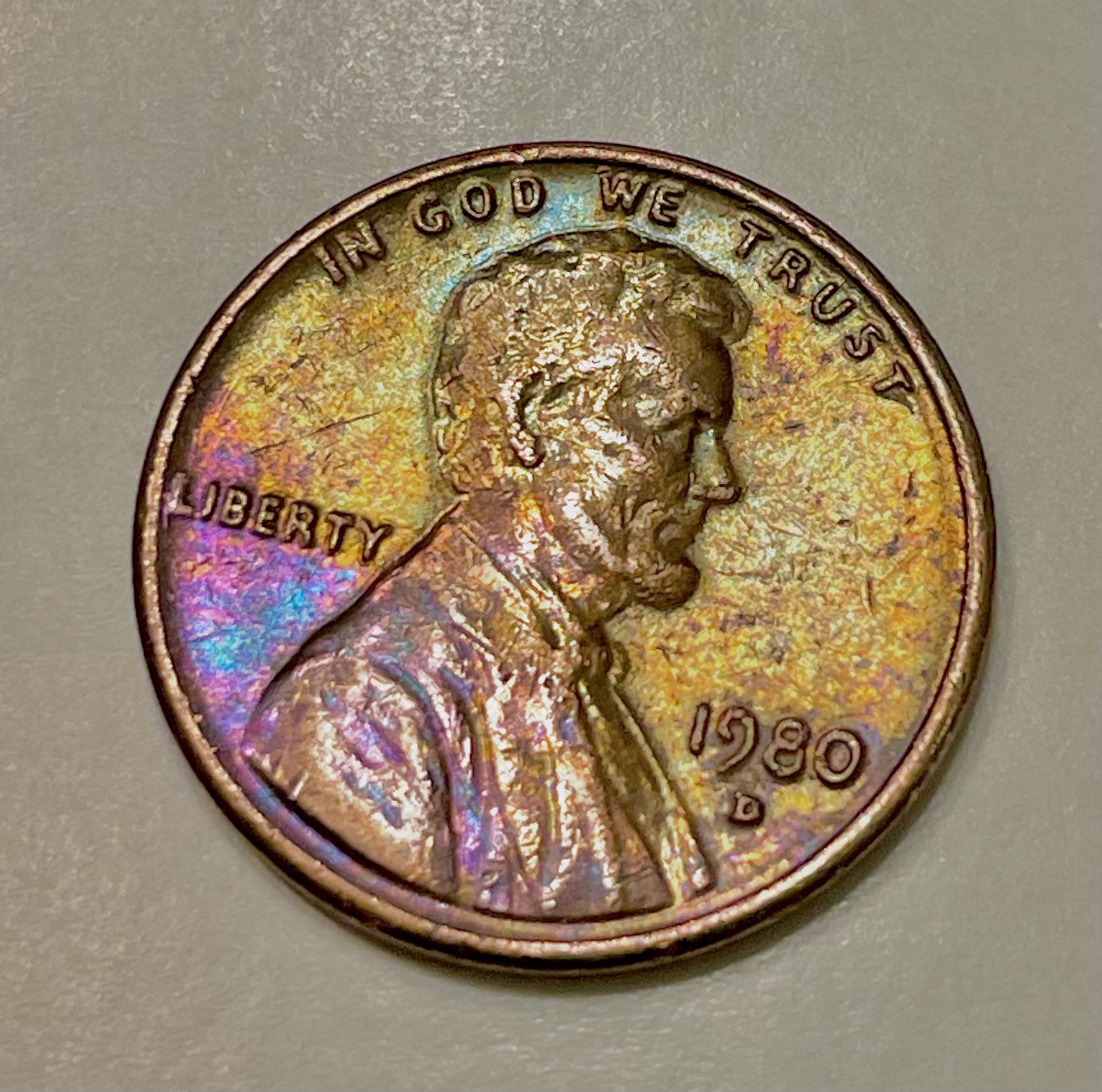 Is a rainbow tone copper penny worth anything? r/coincollecting