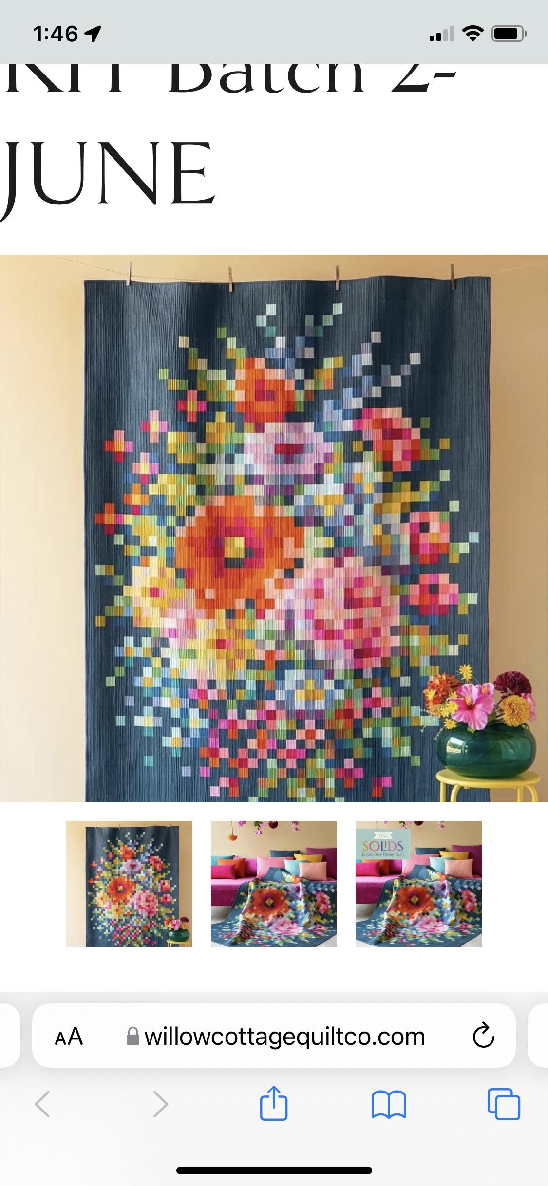 Love this. Just not sure I am up to 2 inch squares. Tilda Basics