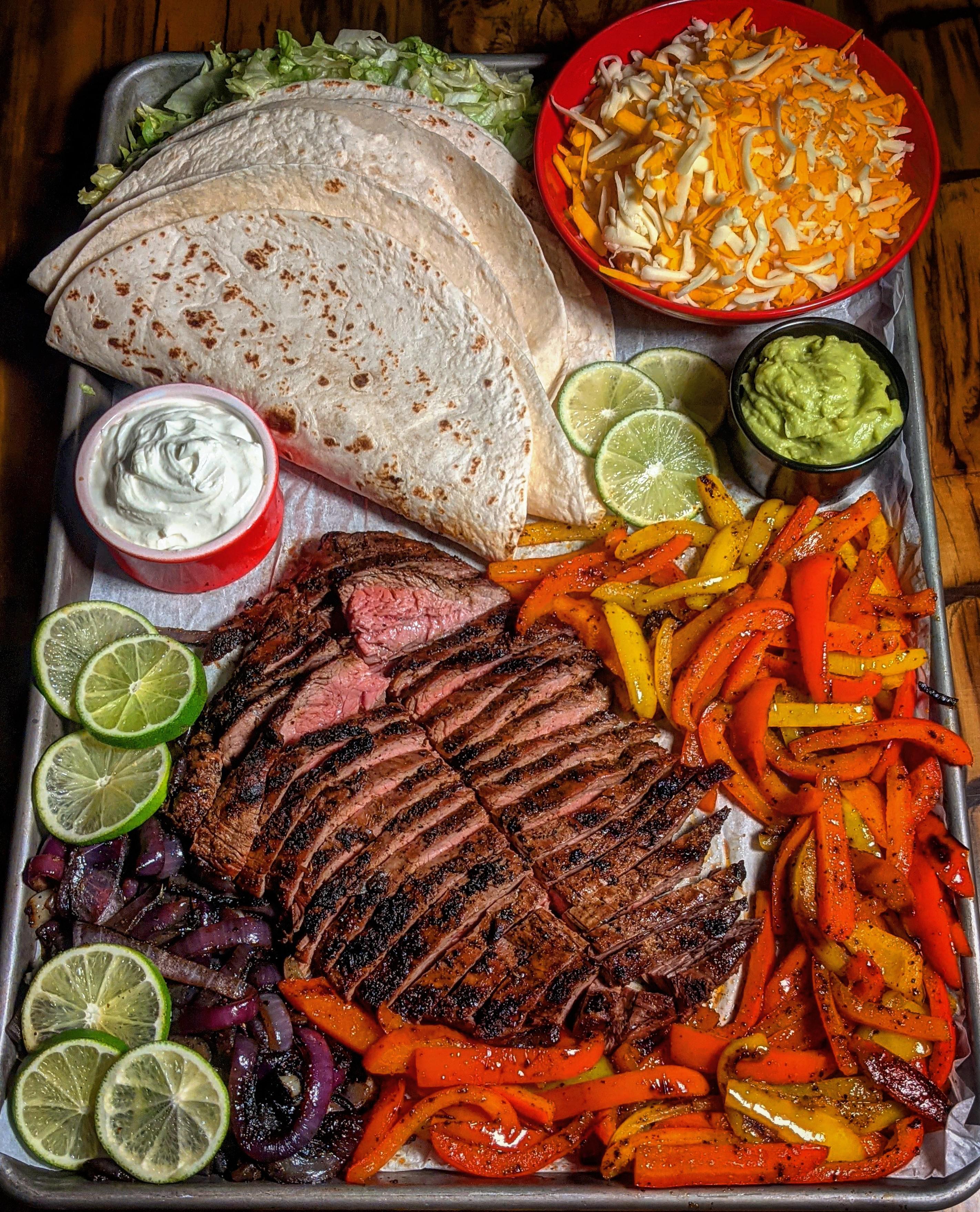 Steak Fajita Platter r/FoodPorn