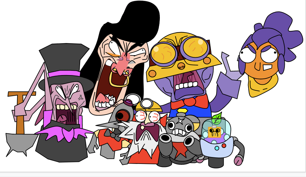 Blas Blue Glasses FanArt(with google slides, not your average drawing