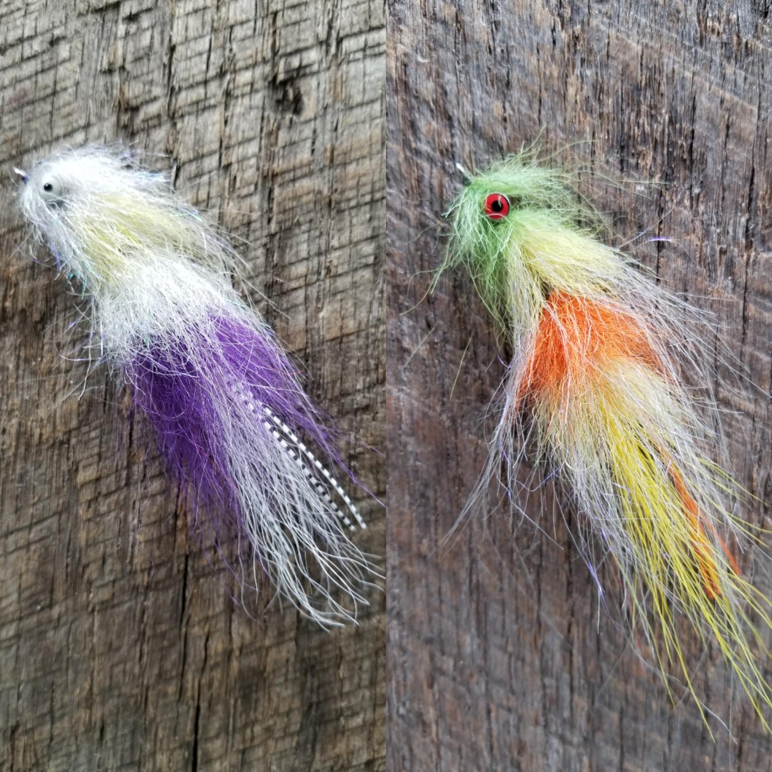 Multicolored, articulated streamers coming in hot. Bass beware. r