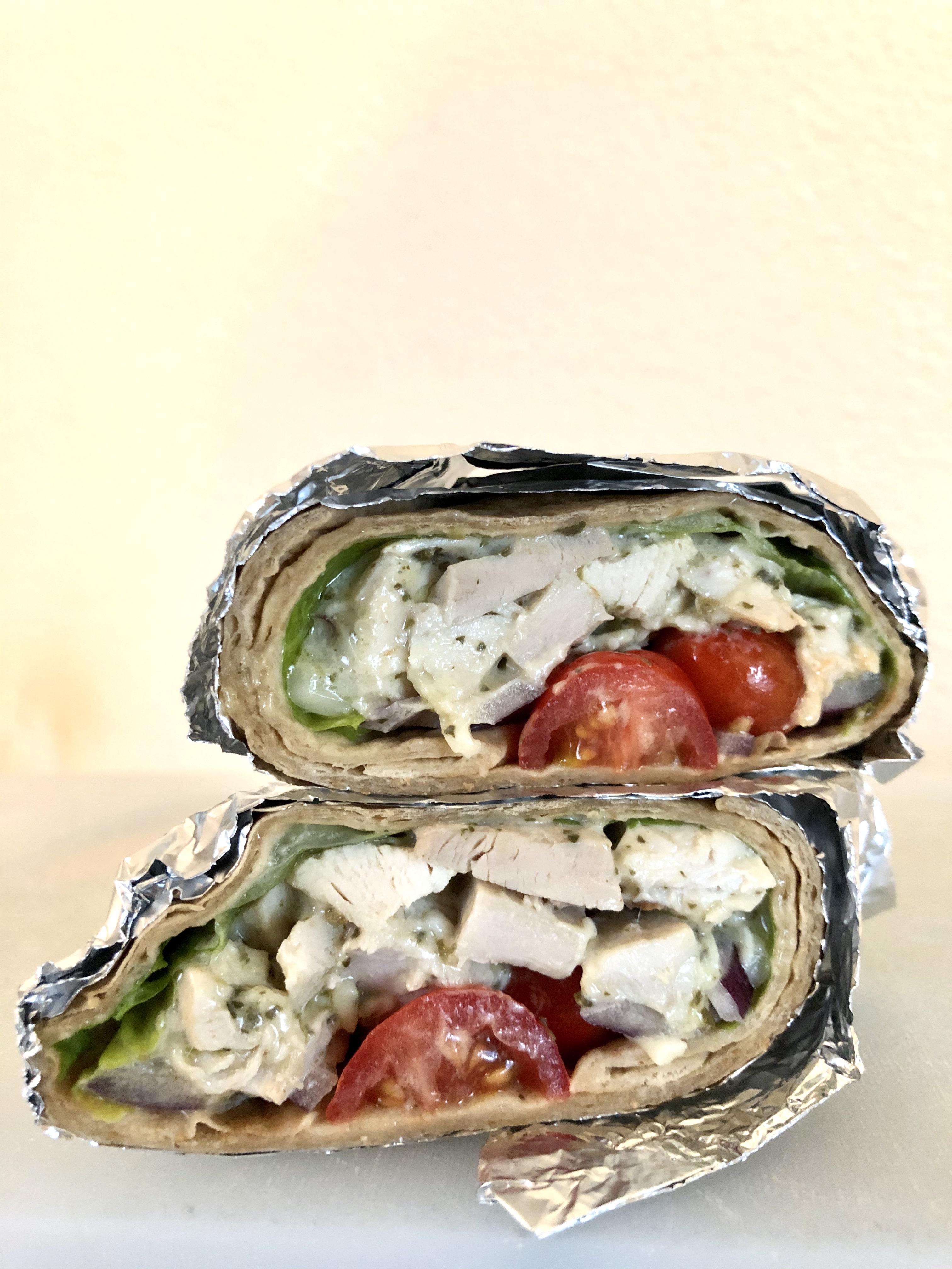 Pesto Chicken Wrap r/KetoMealPrep