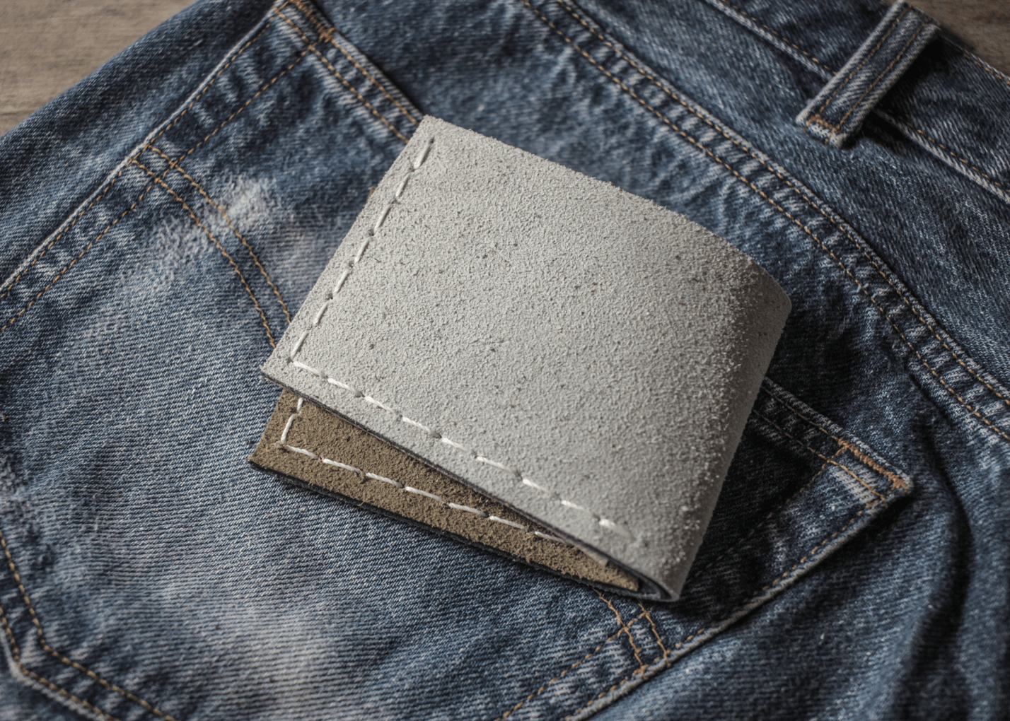Back with a few more of my "Just add Denim" Wallets. r/rawdenim
