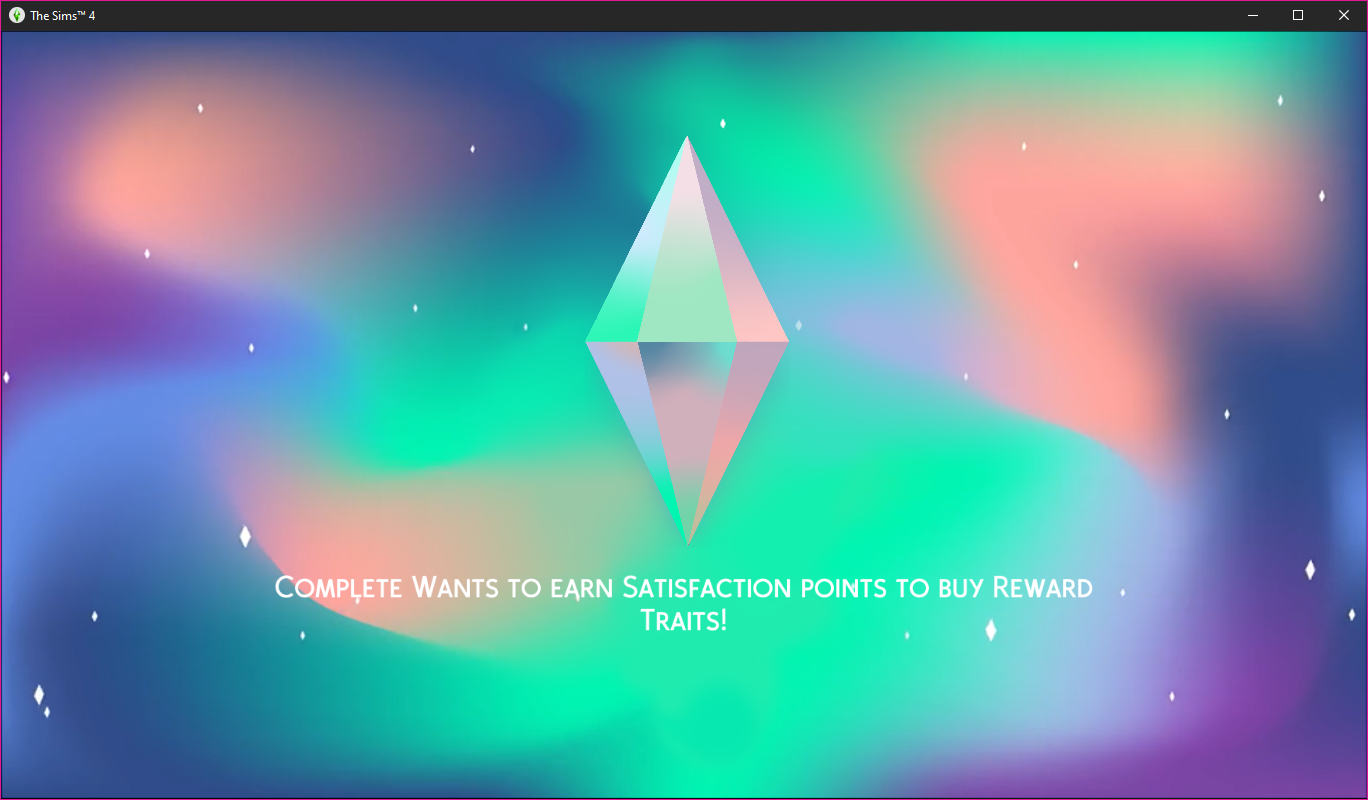 Created the Sims logo and background (from the announcement of Sims 4