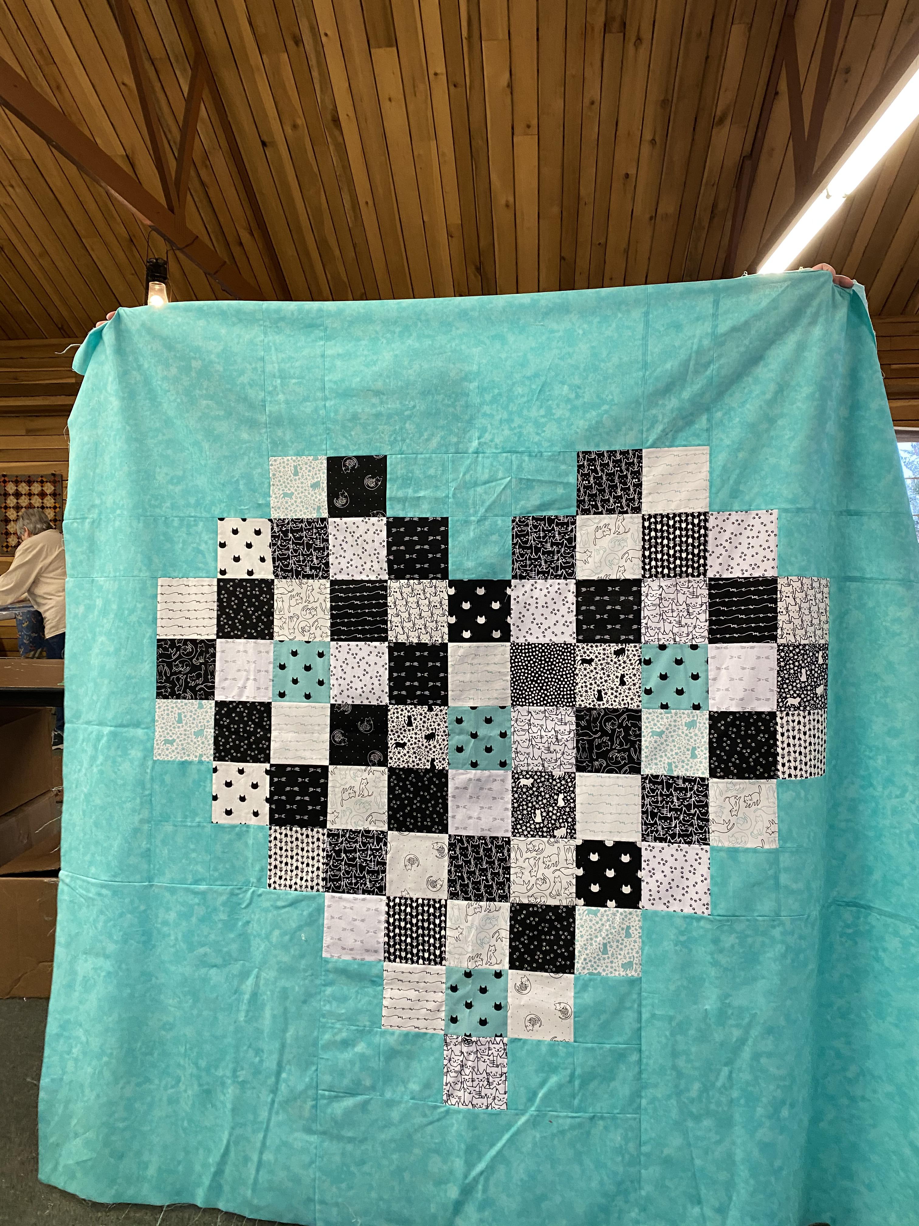 Finished Top from my quilt retreat this weekend. Pro tip don’t mix