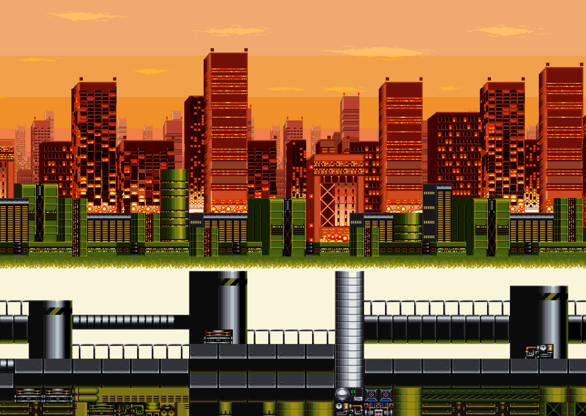 Chemical Plant Zone Background