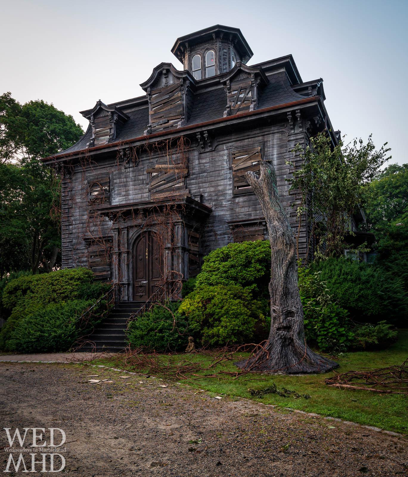 A local B&B was transformed into a haunted house for a Halloween movie taking place in Salem, Ma
