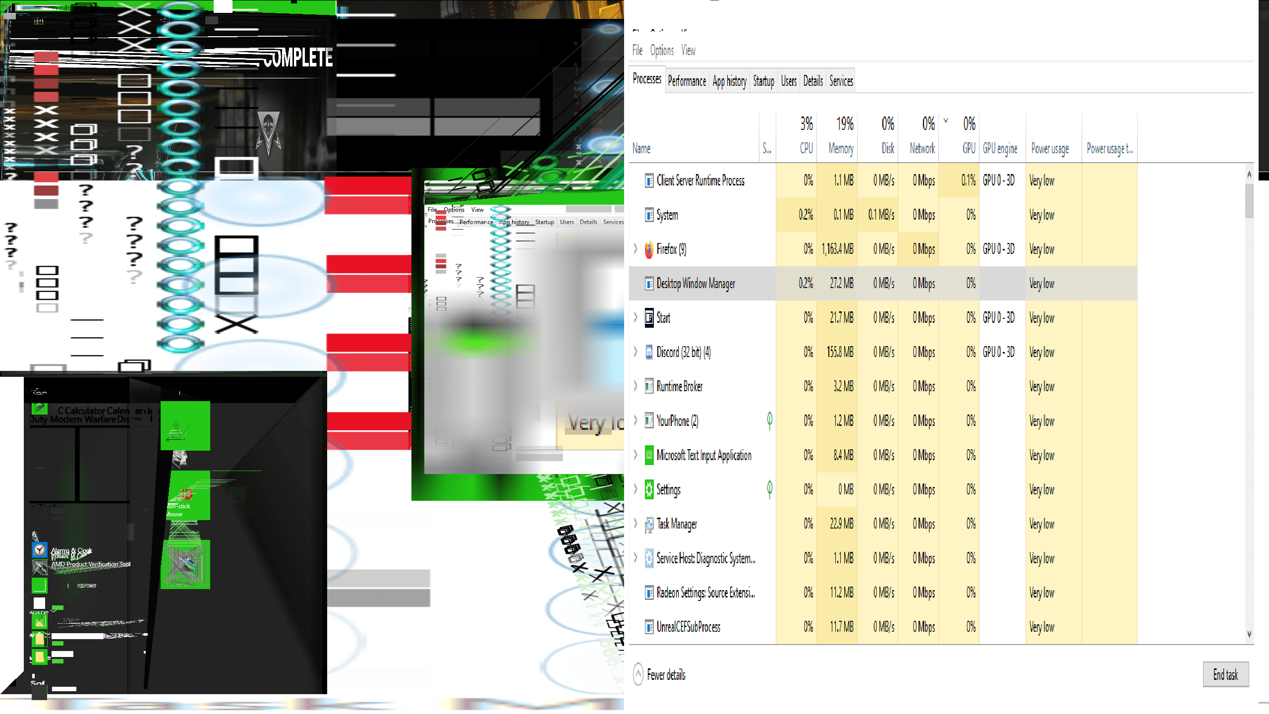 My graphics card had a crazy malfunction while running MechWarrior 5