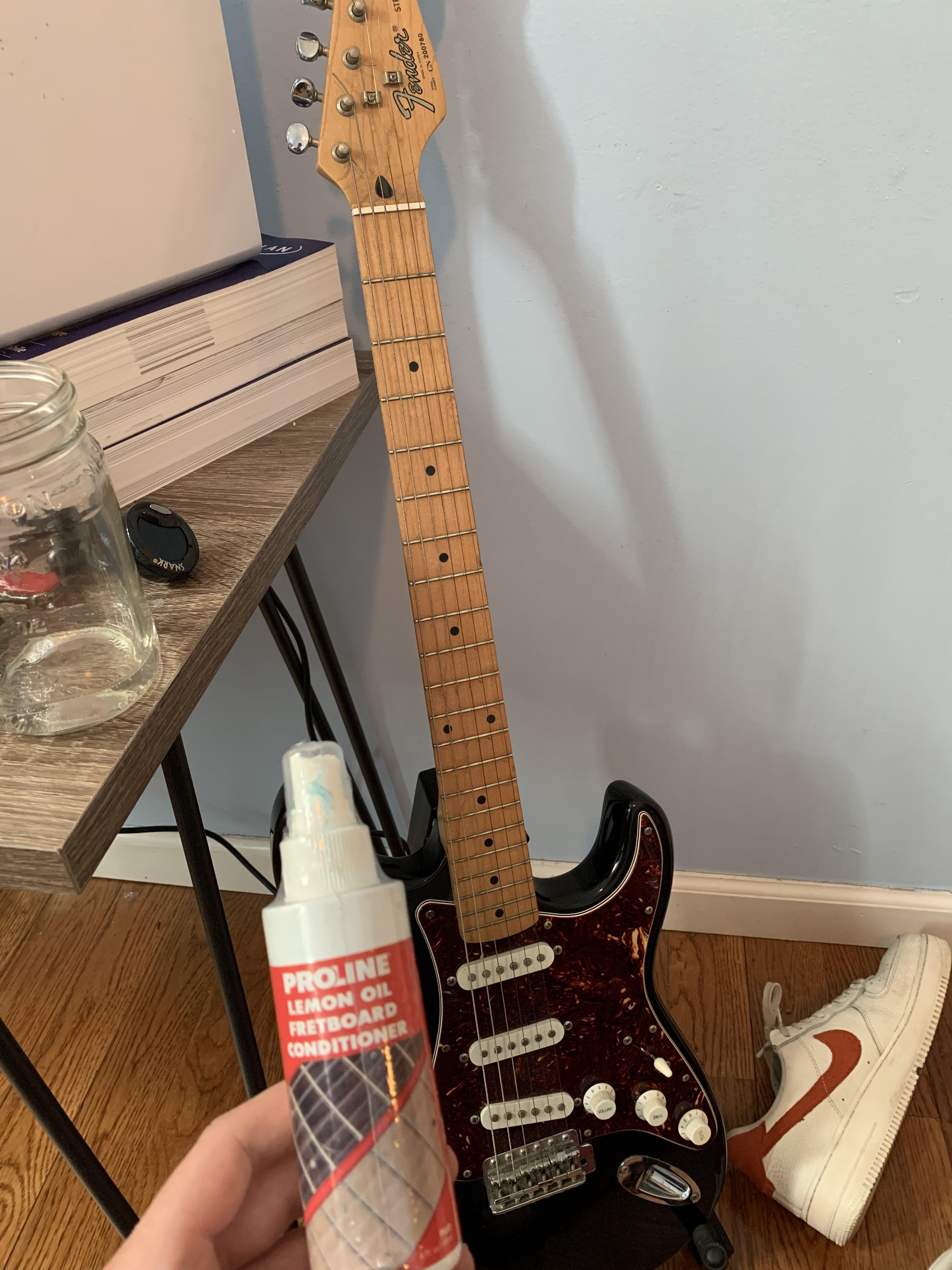 Guy at guitar center said to use this lemon oil conditioner for