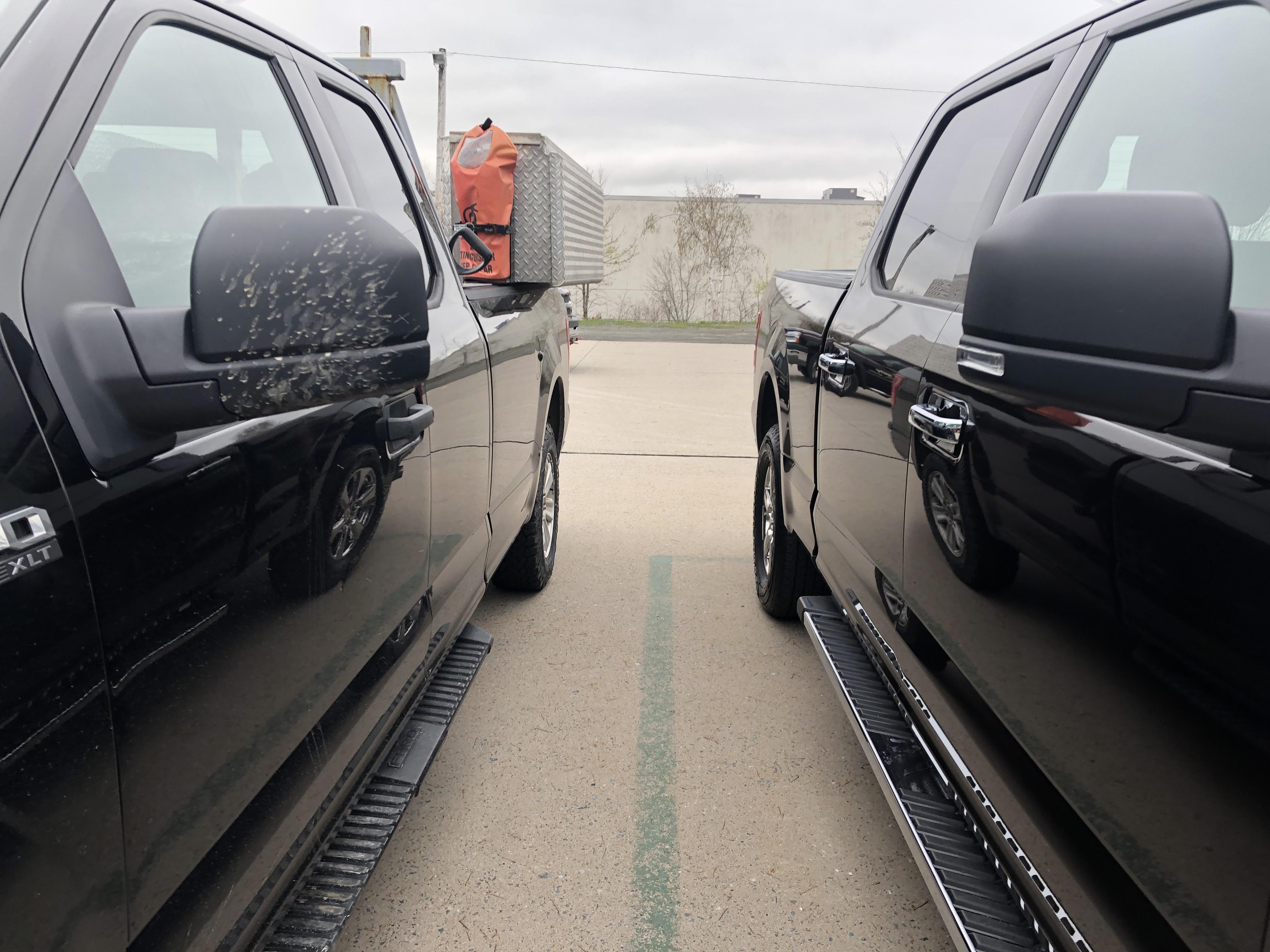 Work Truck vs. Show Truck r/pics