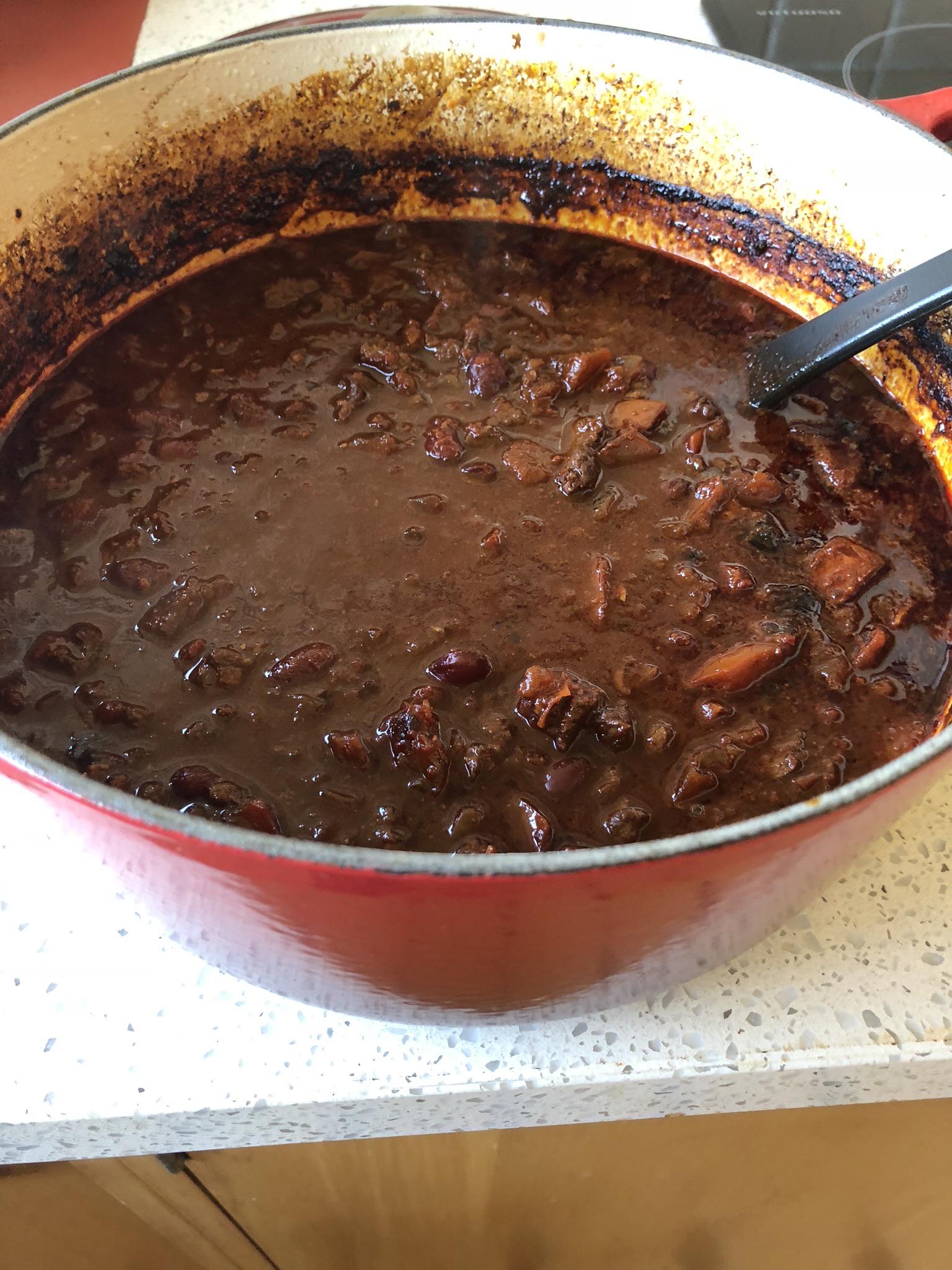 Gave the “Kevin’s famous chilli from the office” from binging with