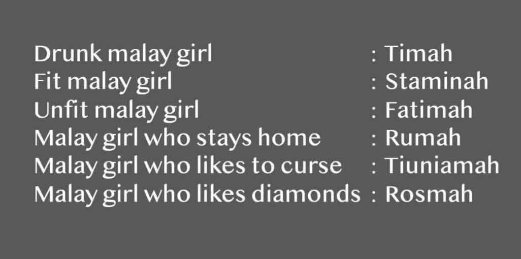 Malaysian Girl Names