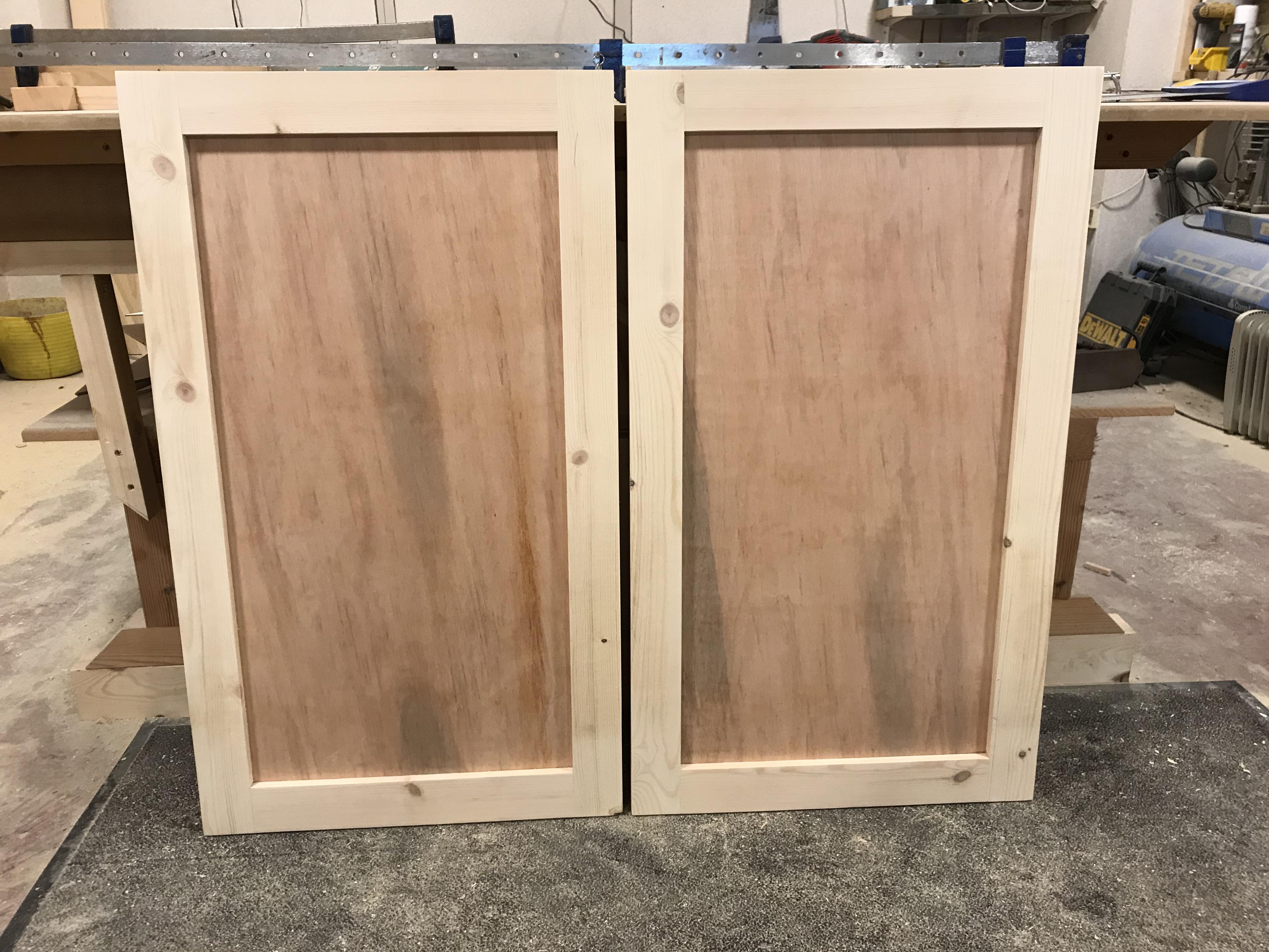 Shaker style doors made for a customer, mortise and tenon joins with a