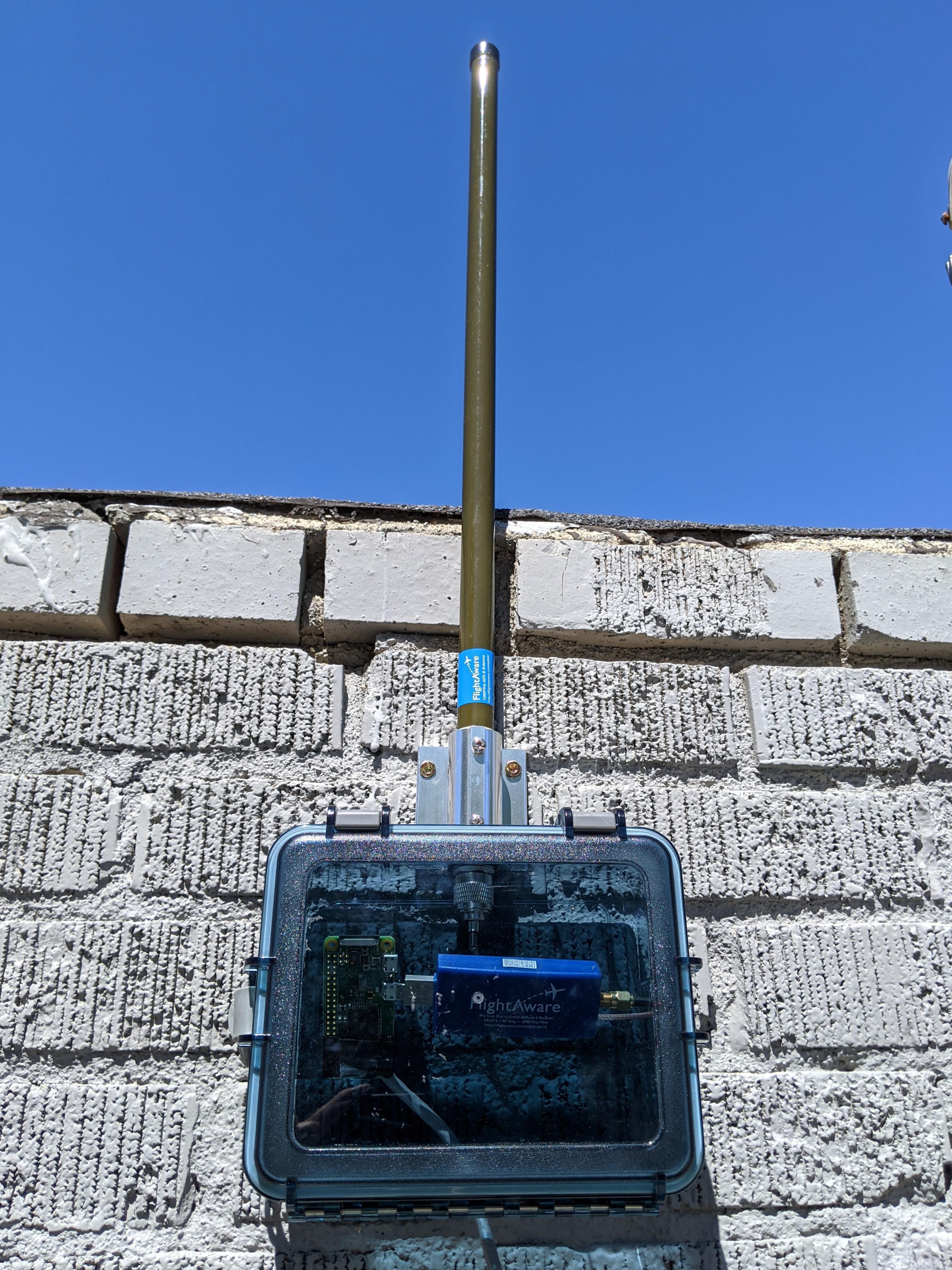 I finally mounted my antenna outside r/ADSB