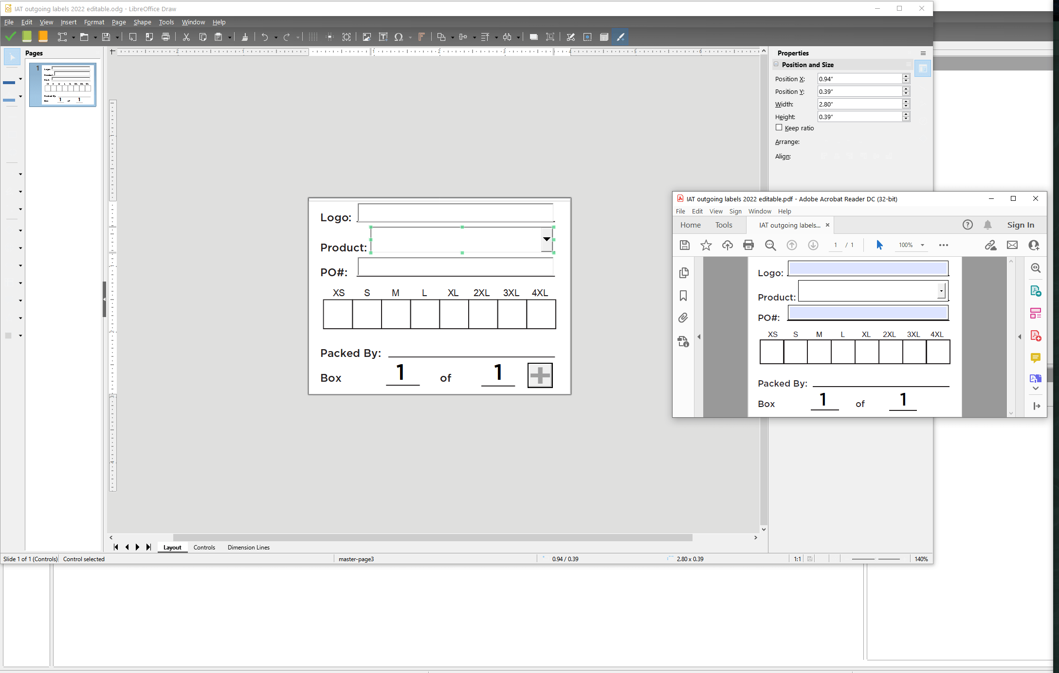 Help with drop down menu in draw and possible add a page button(details