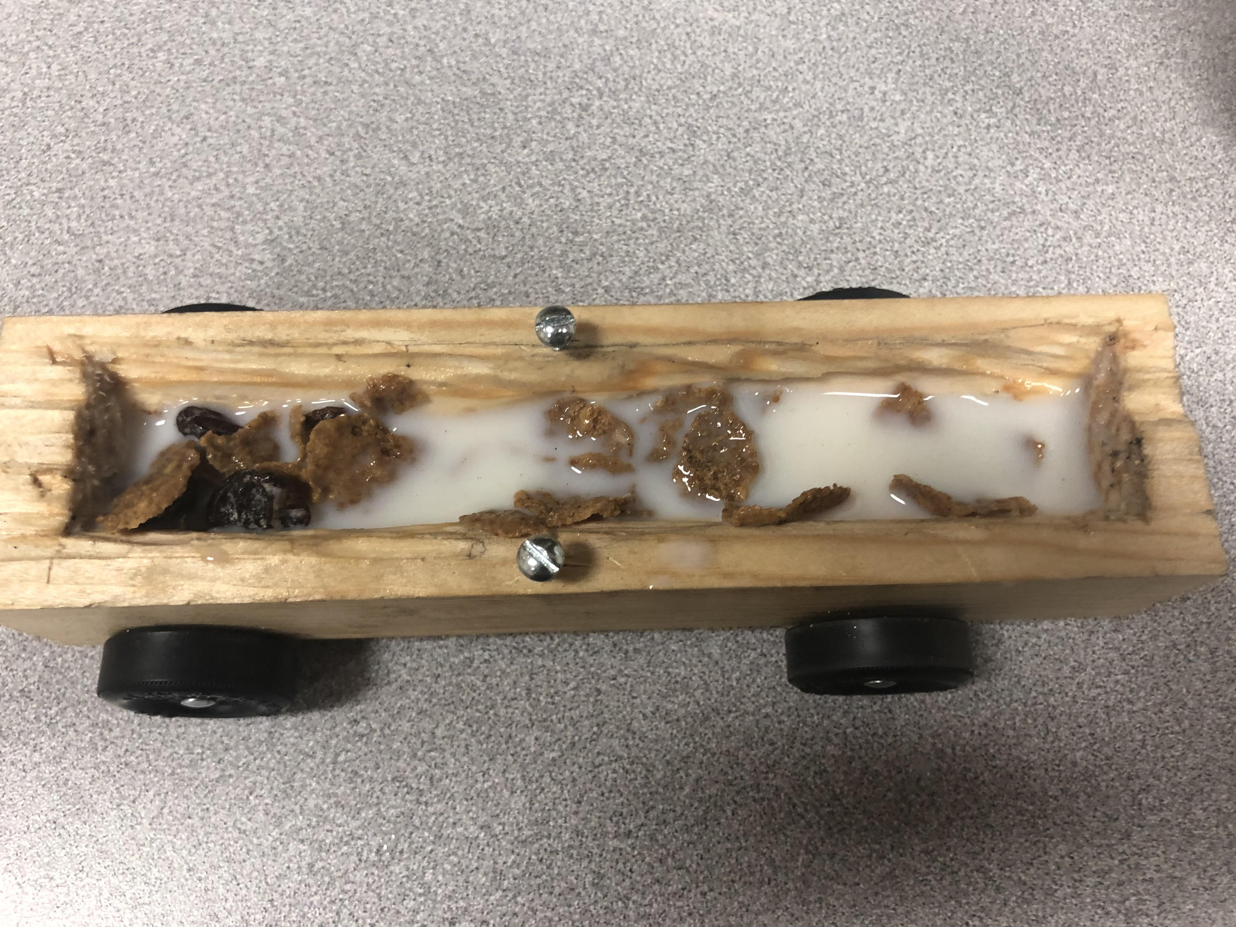 Pinewood derby bowl car, Raisin Bran time r/bsa_memes