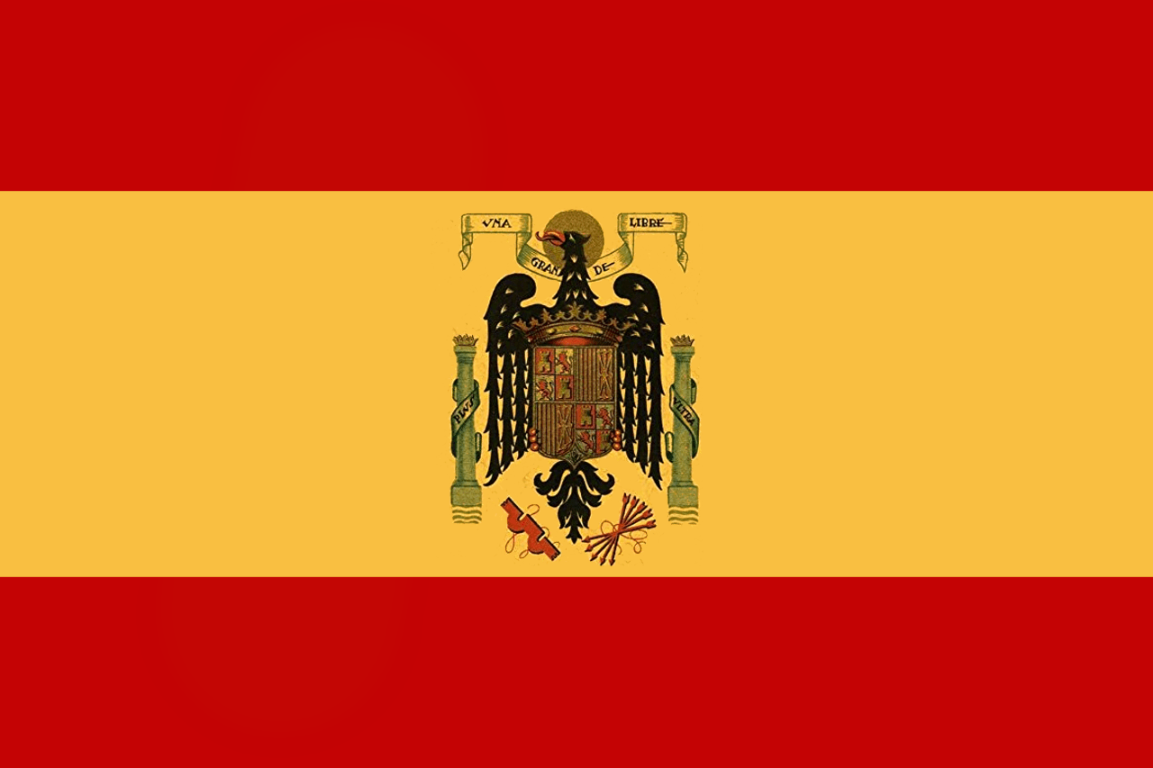 Flag of Spain, used by the nationalists between 1938 to 1939, and used