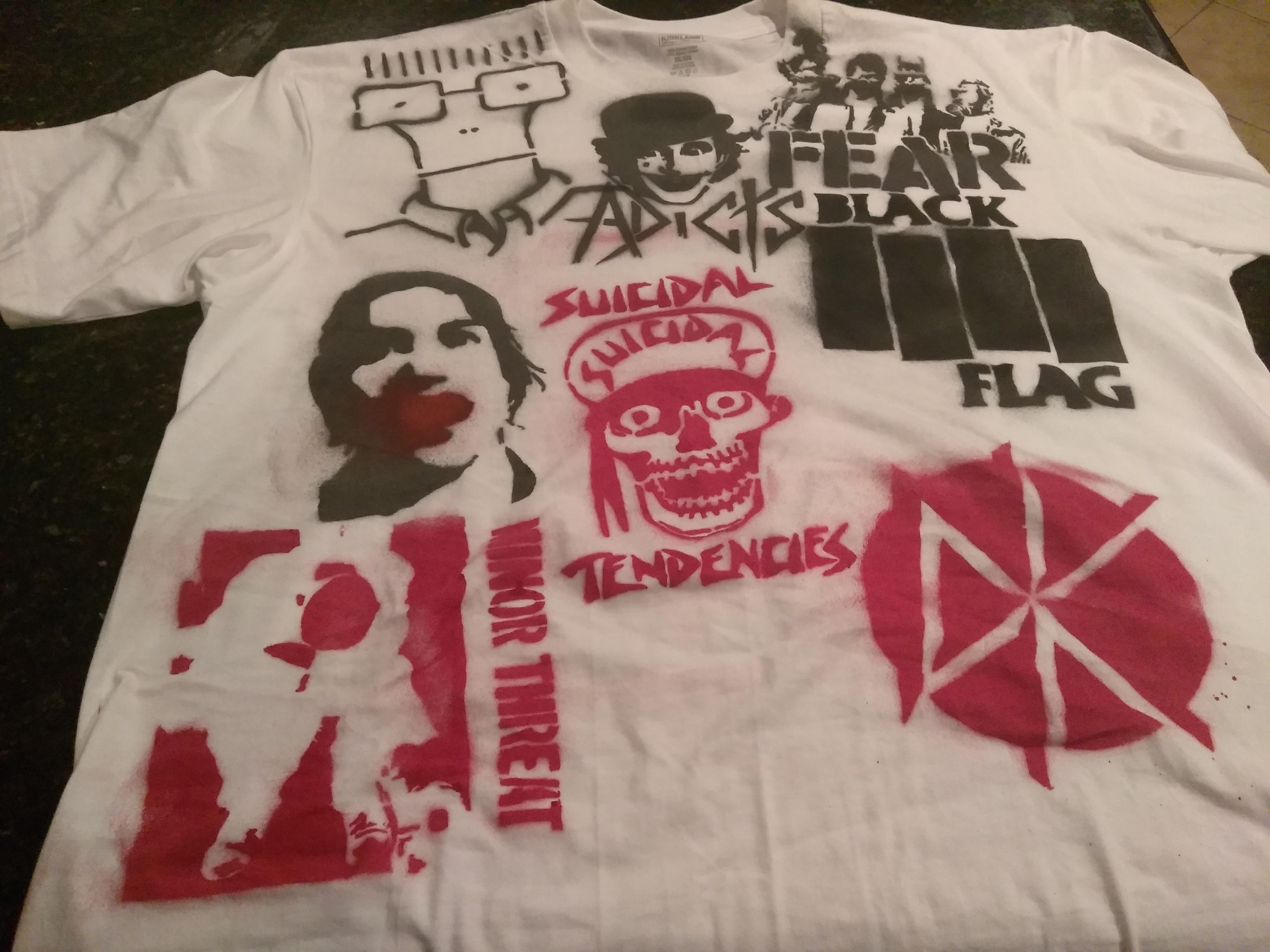 Punk shirt I made, all about DIY r/punk