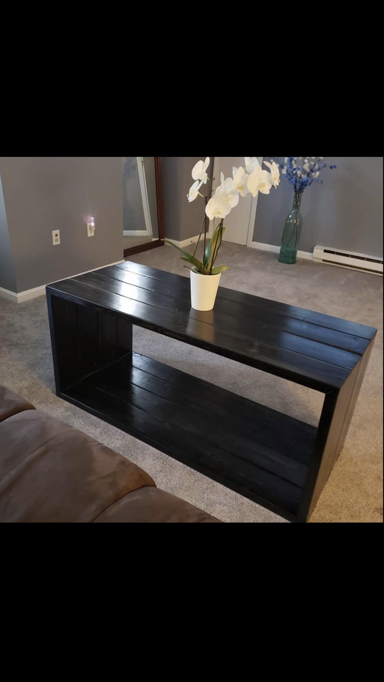 First attempt at a “waterfall” style coffee table. Took longer then I