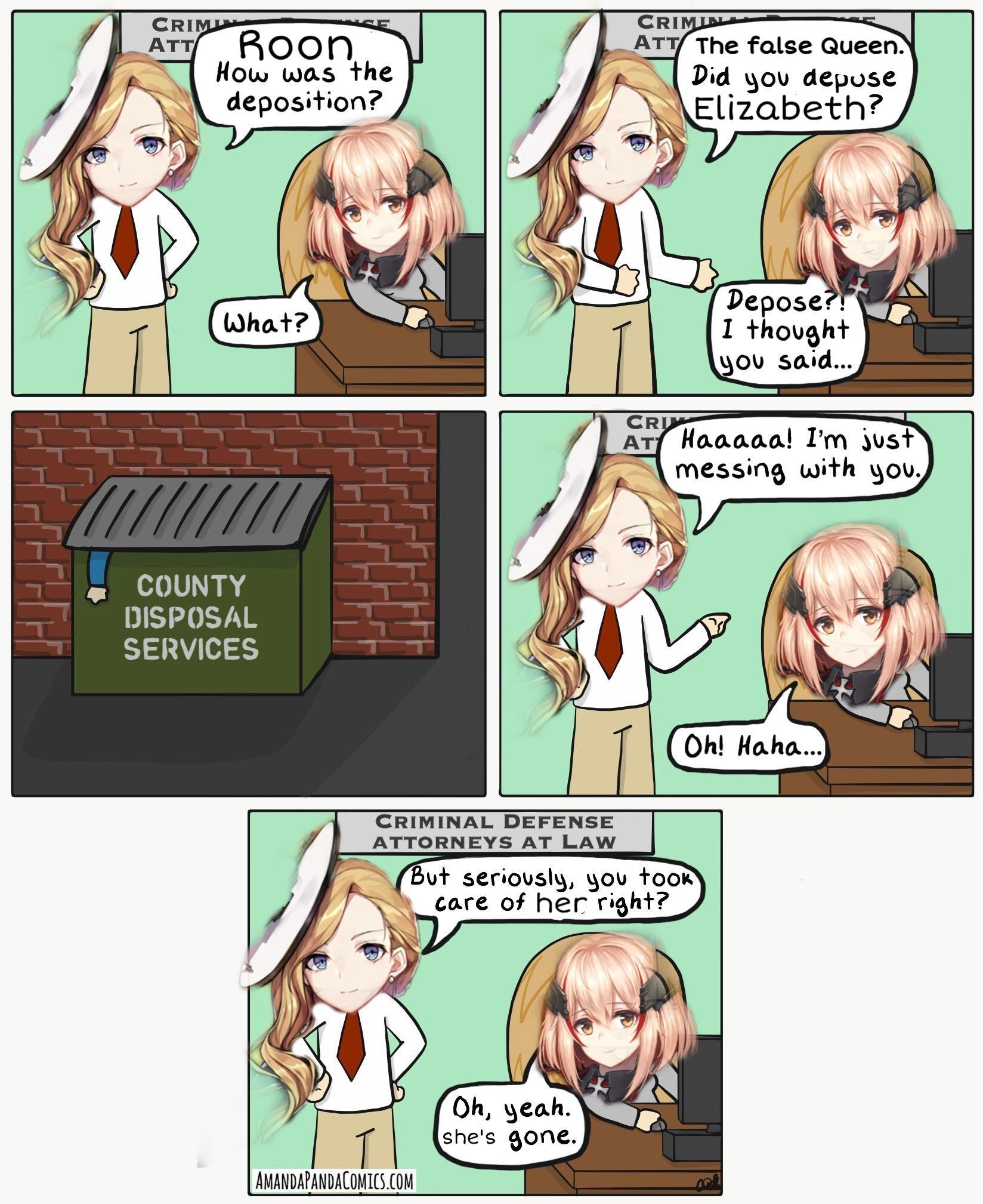 What actually happend to Elizabeth after Hood let her been taken away
