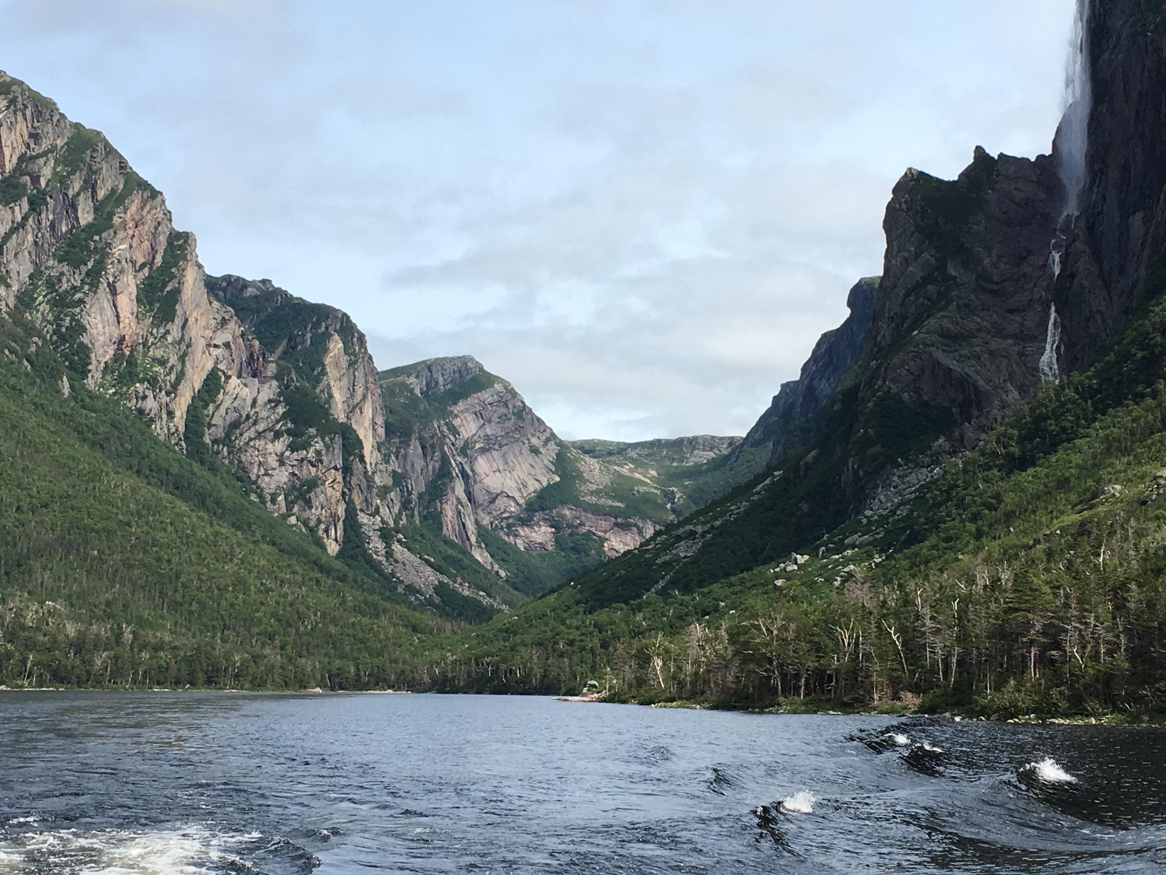 The fjords of Western Brook Pond in beautiful Newfoundland, Canada