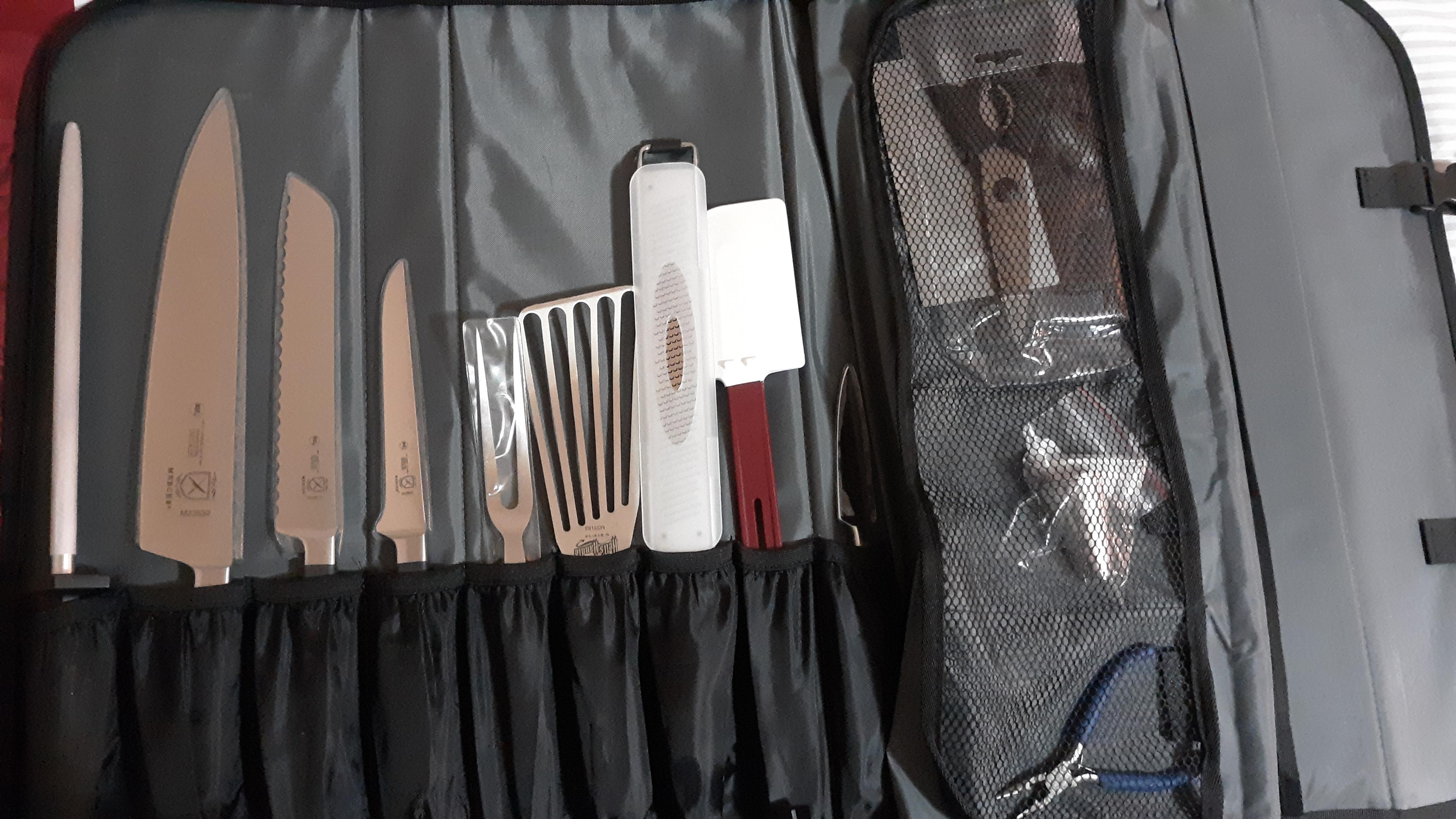 Mercer knife set first set and just received from culinary school